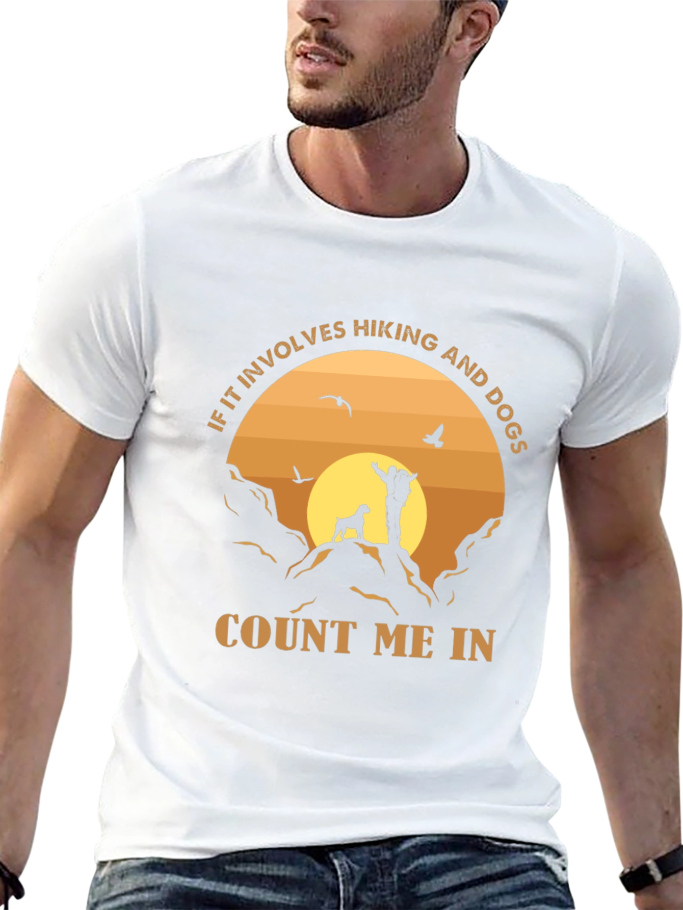 Hiking and Dog Lover T-Shirt