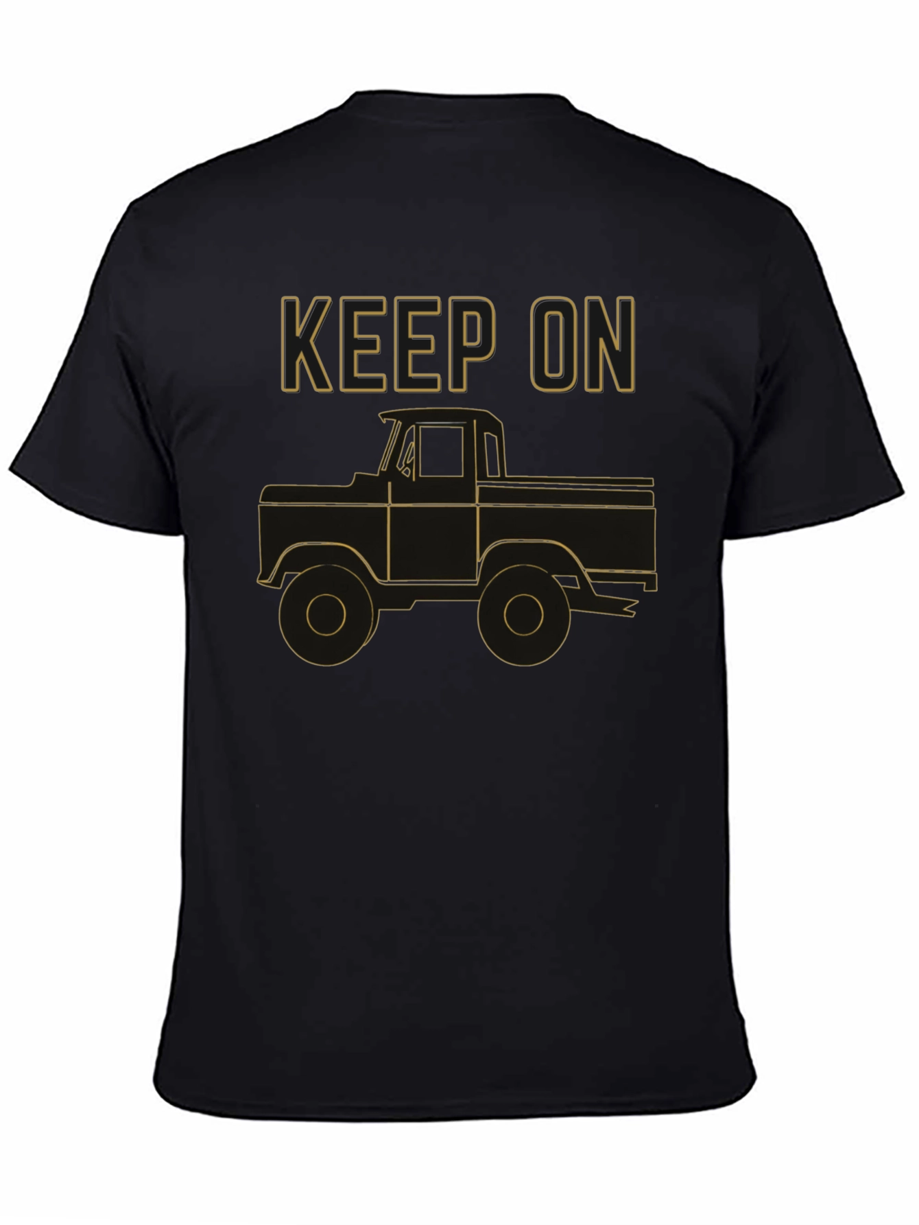 Keep On Trucking Graphic Tee - Black Cotton