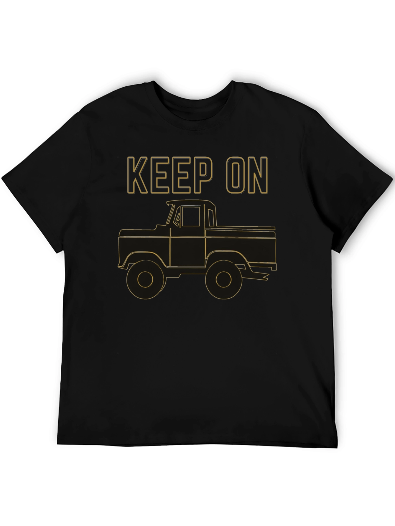 Keep On Trucking Graphic Tee - Black Cotton