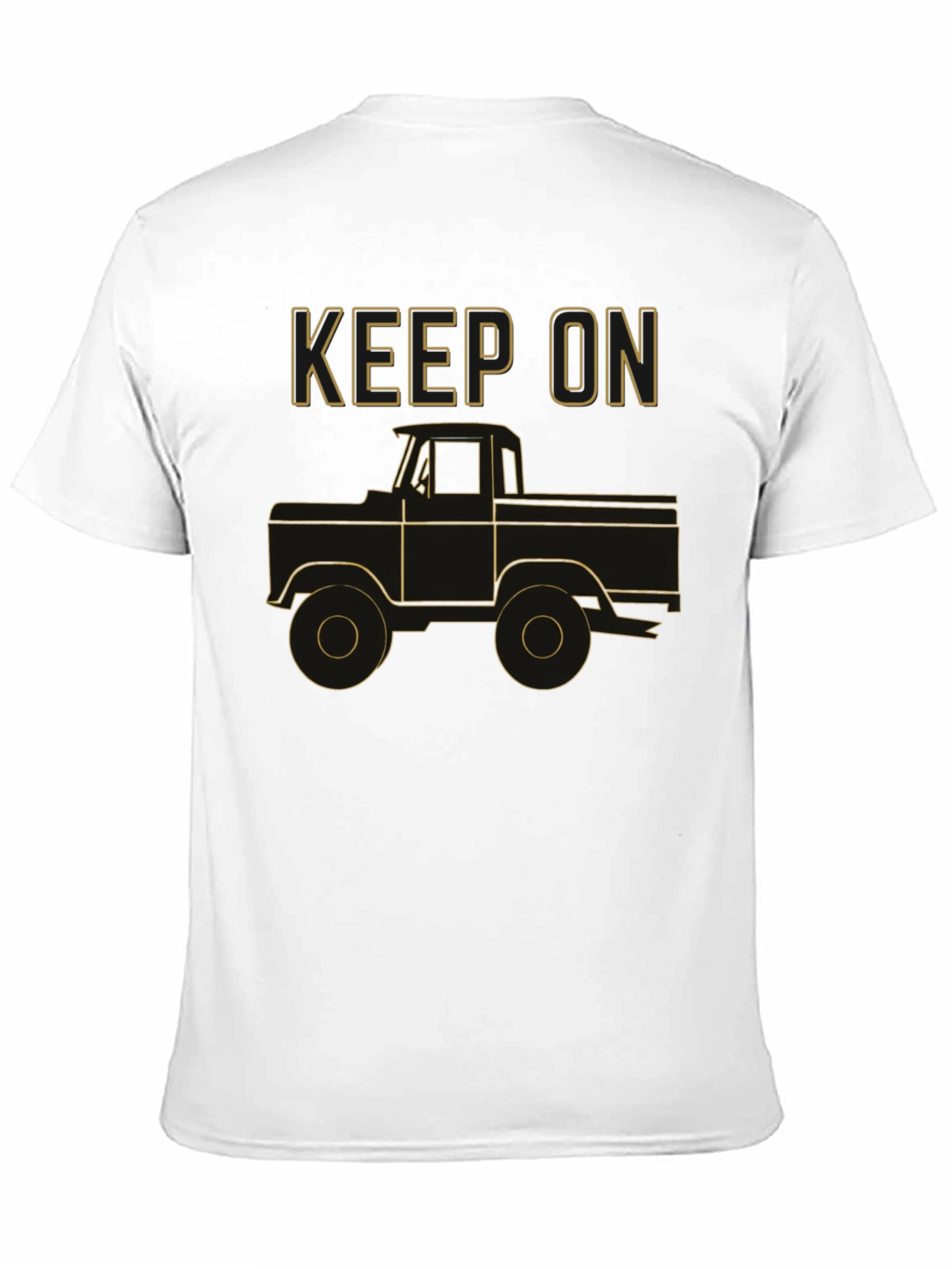 Keep On Trucking Graphic Tee - Black Cotton
