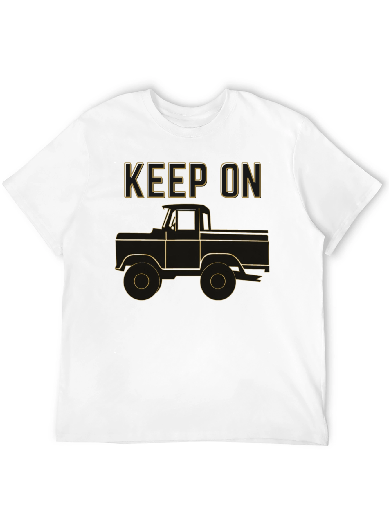 Keep On Trucking Graphic Tee - Black Cotton