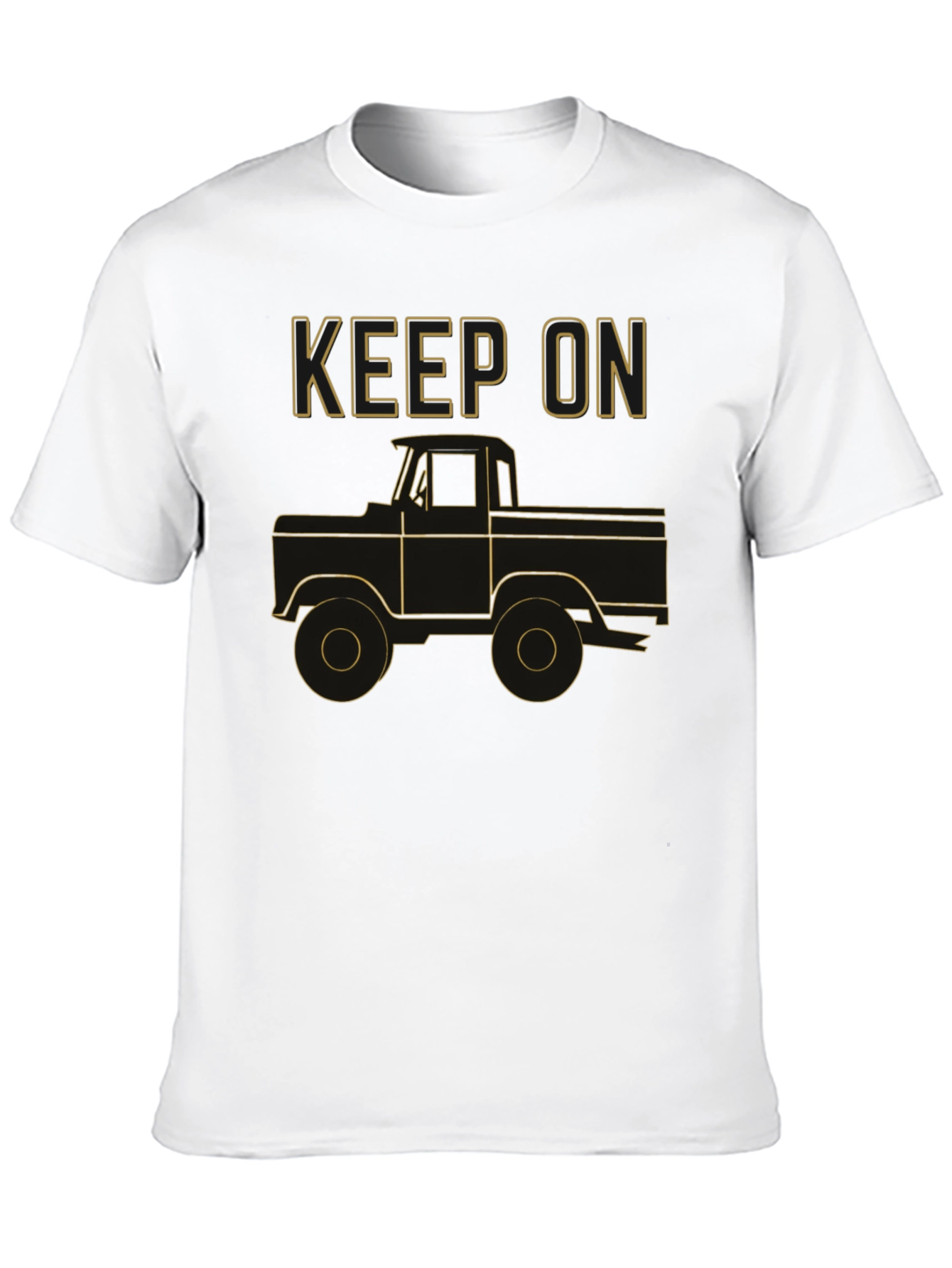 Keep On Trucking Graphic Tee - Black Cotton