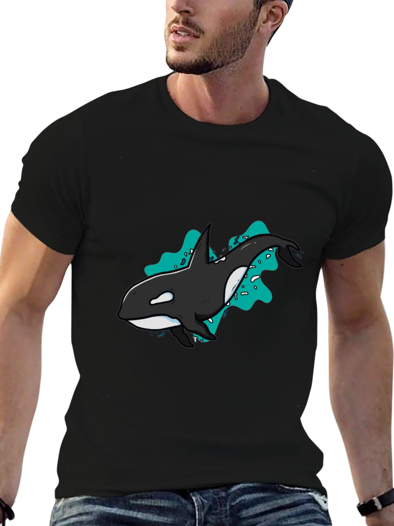 Orca Graphic T-Shirt - Killer Whale Design