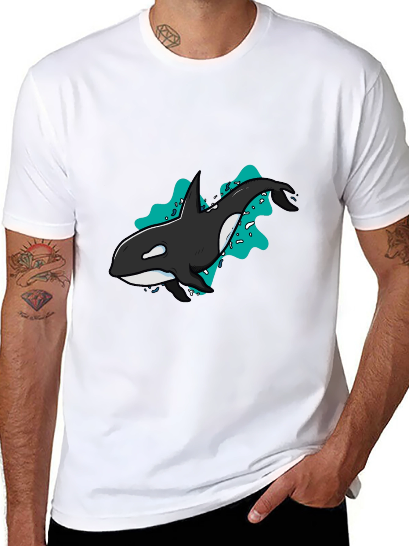Orca Graphic T-Shirt - Killer Whale Design