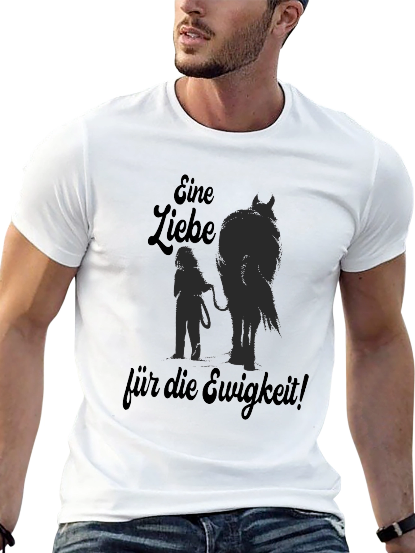 EINE LIEBE für die Ewigkeit Black Horse T-Shirt