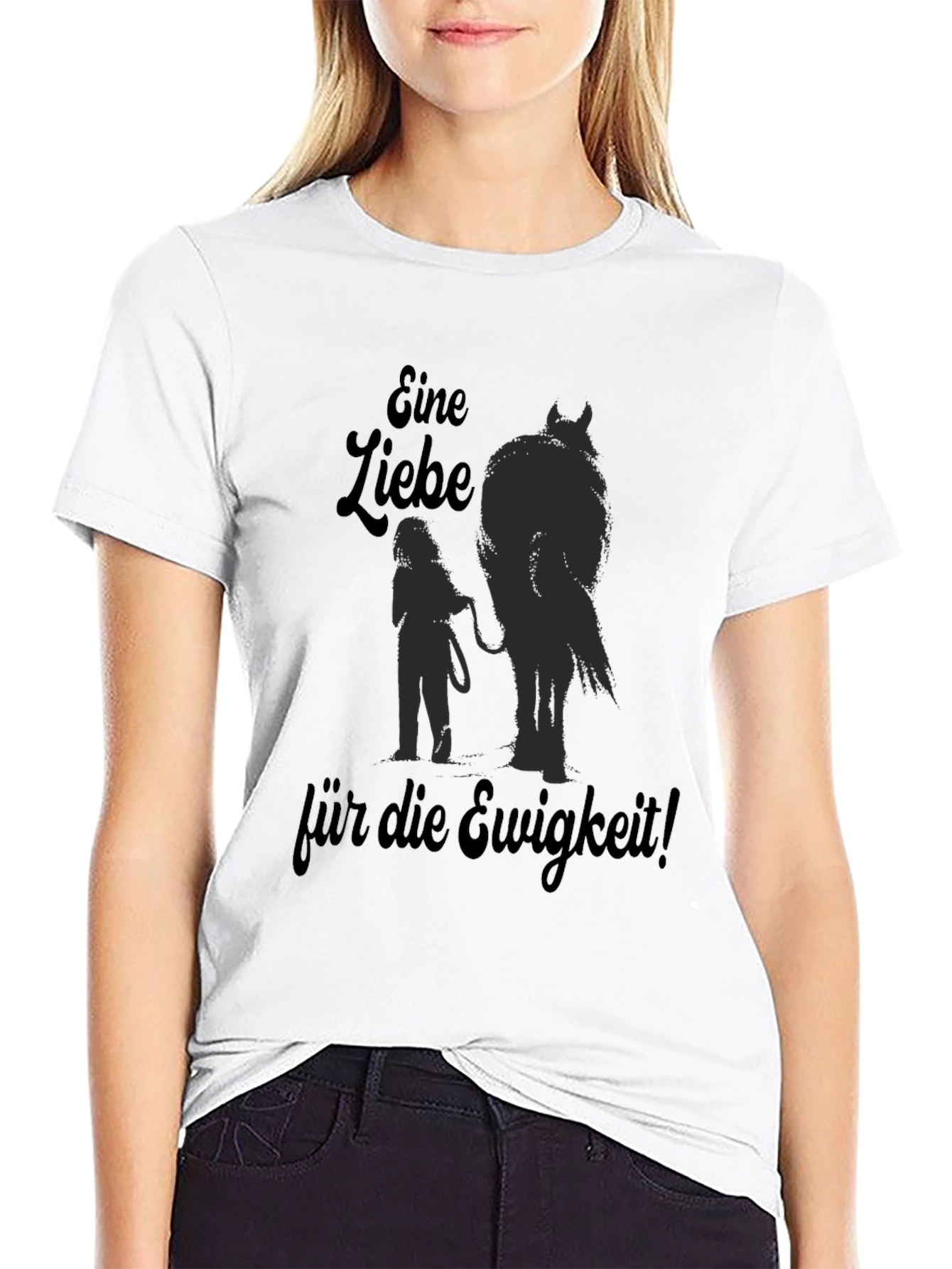 EINE LIEBE für die Ewigkeit Black Horse T-Shirt