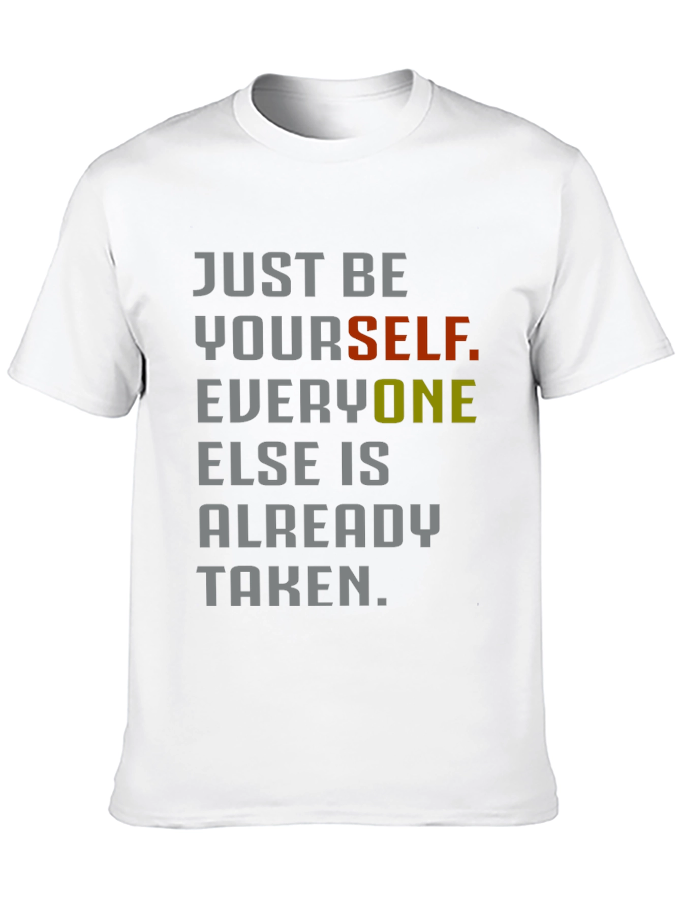 Just Be Yourself Graphic Tee - Inspirational Style