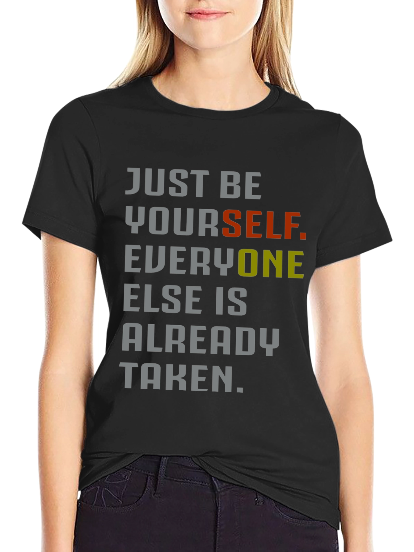 Just Be Yourself Graphic Tee - Inspirational Style
