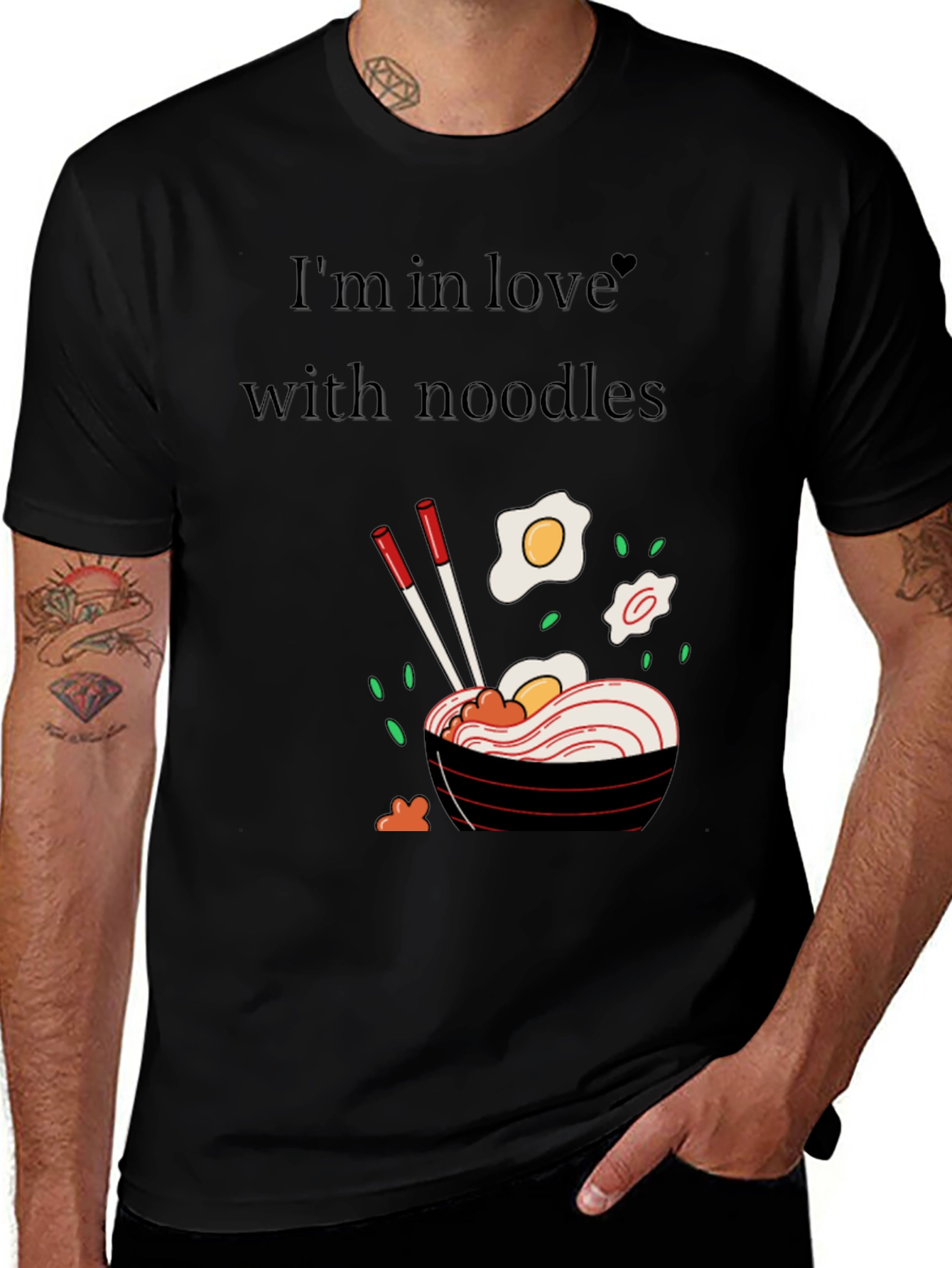 Noodle Love Graphic Tee - Stylish Ramen T-Shirt