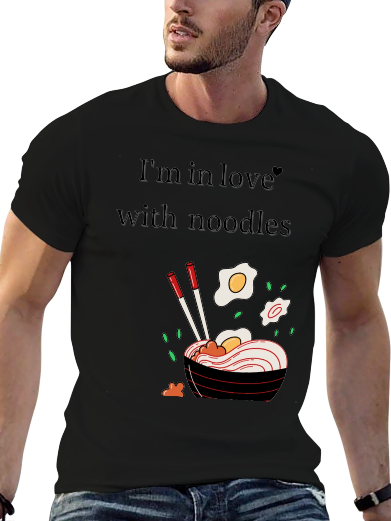 Noodle Love Graphic Tee - Stylish Ramen T-Shirt