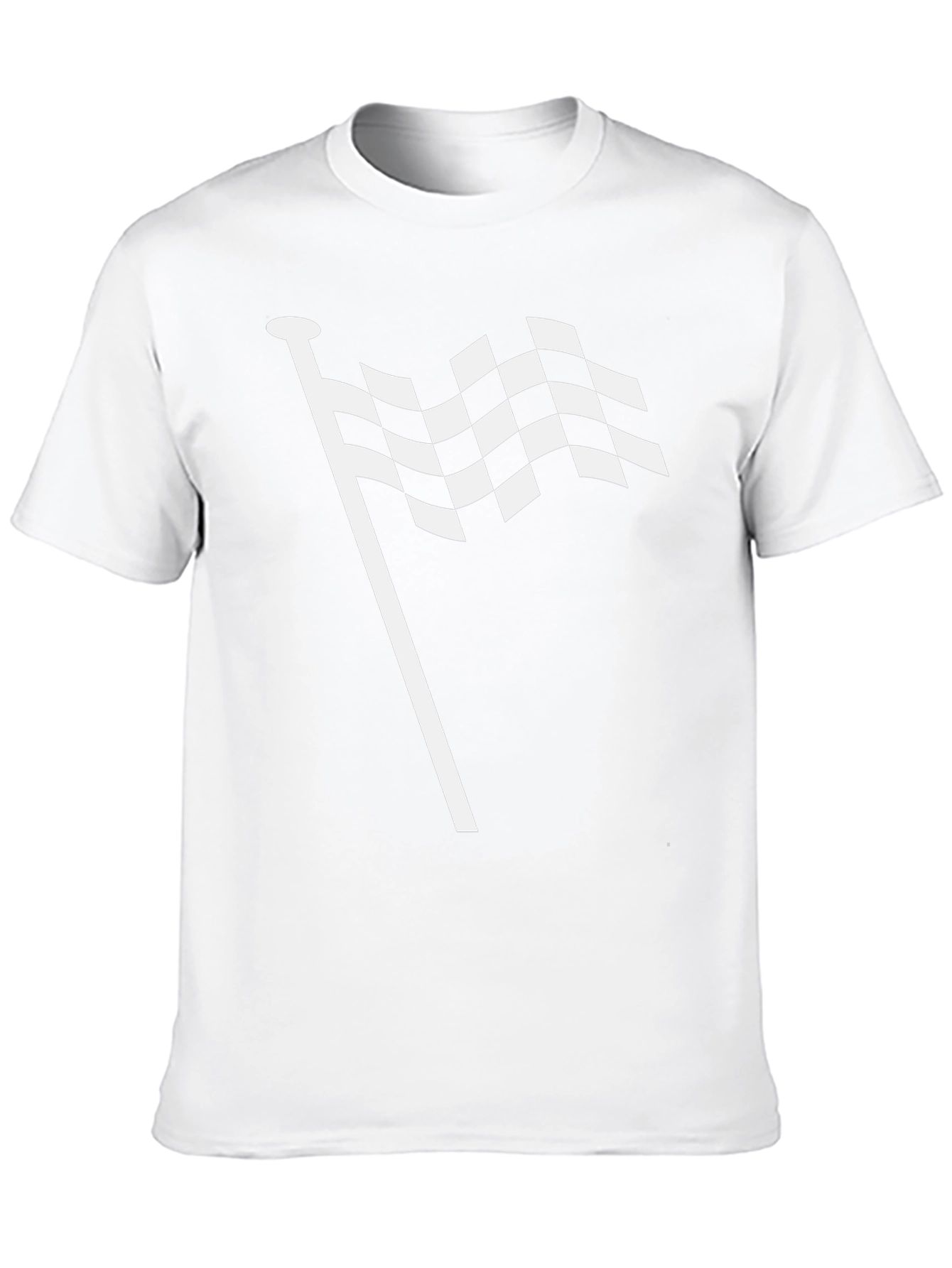 Racing Flag Graphic Tee - Black
