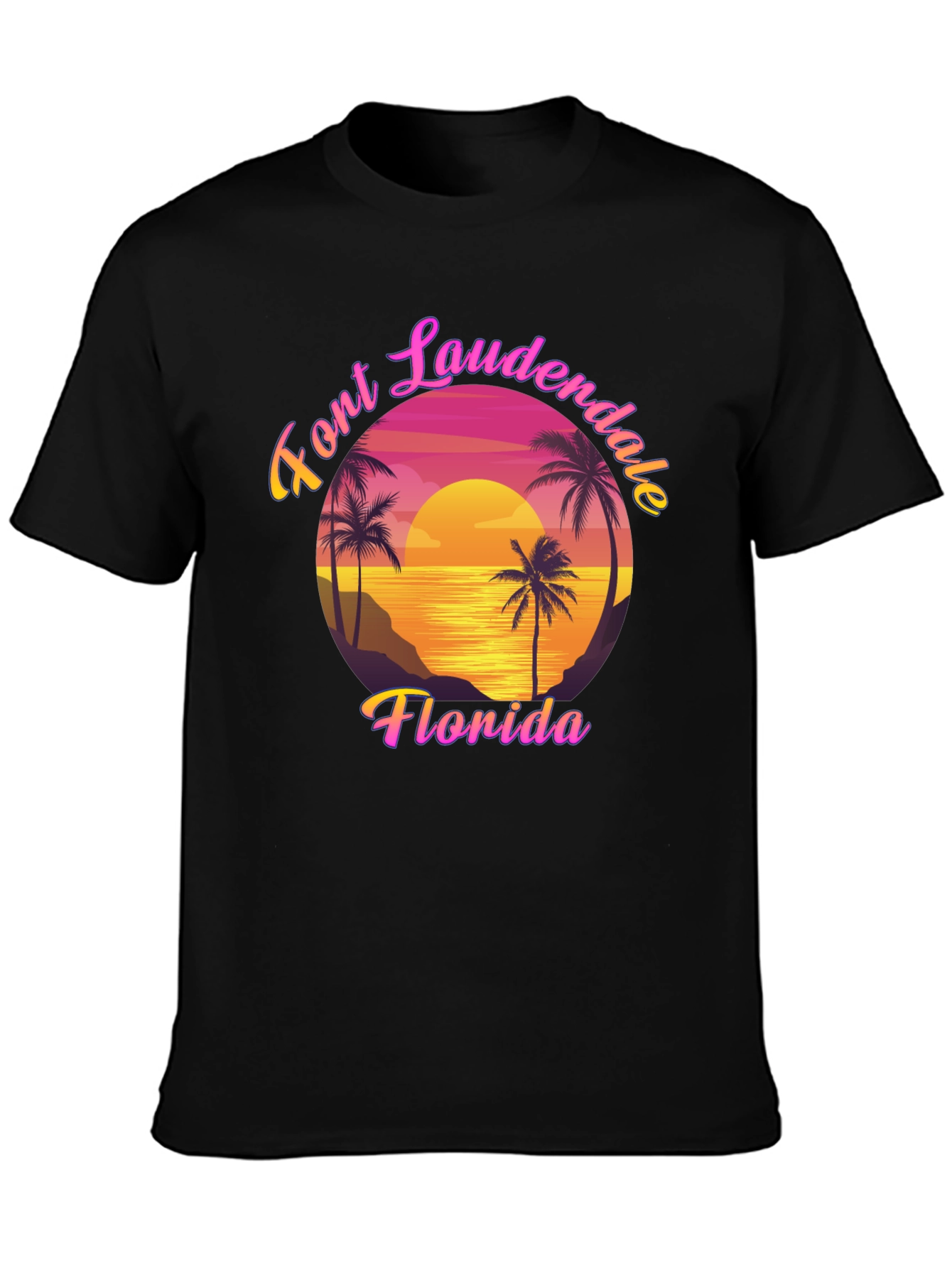 Fort Lauderdale Florida Retro Graphic T-Shirt