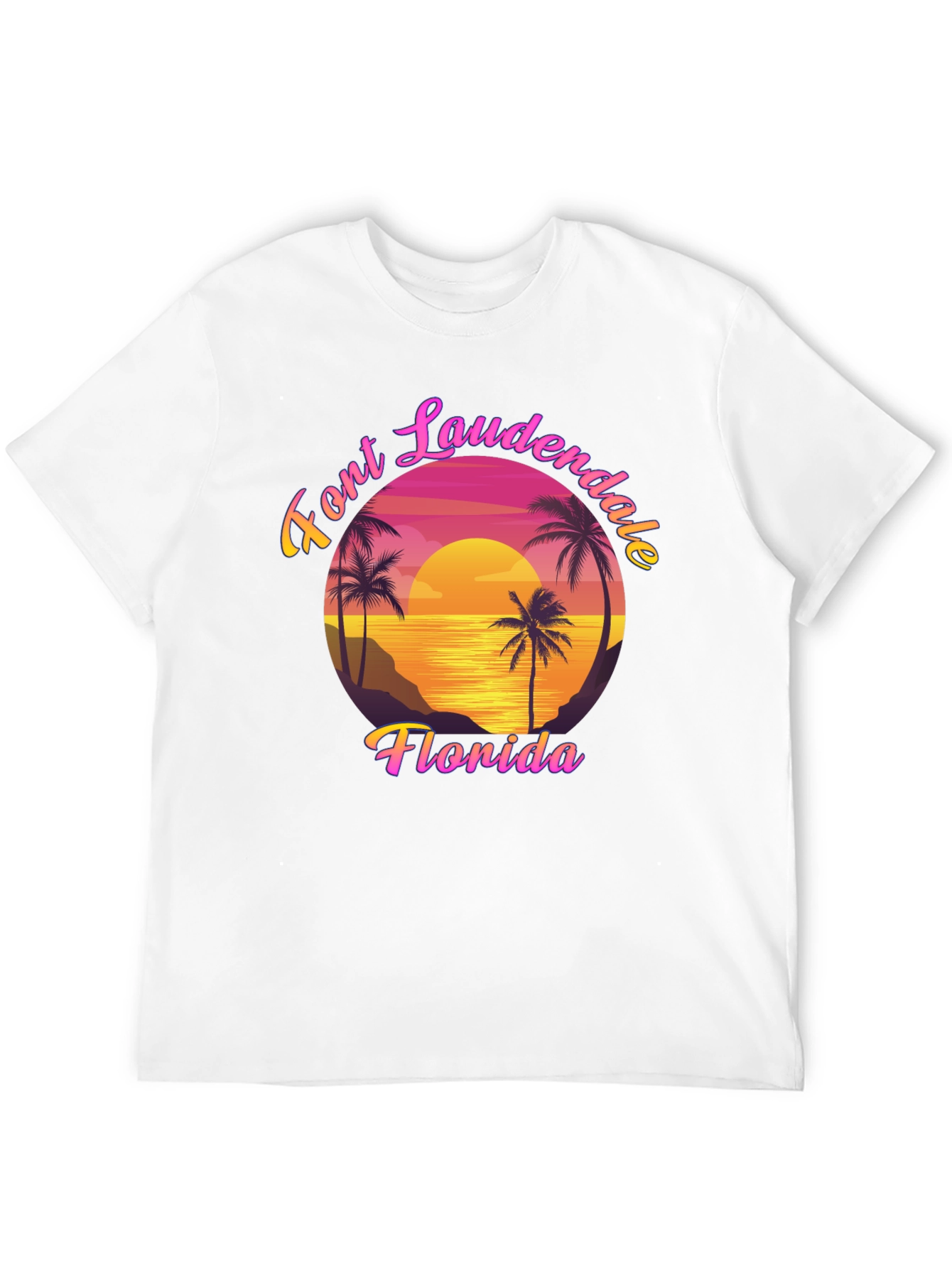 Fort Lauderdale Florida Retro Graphic T-Shirt