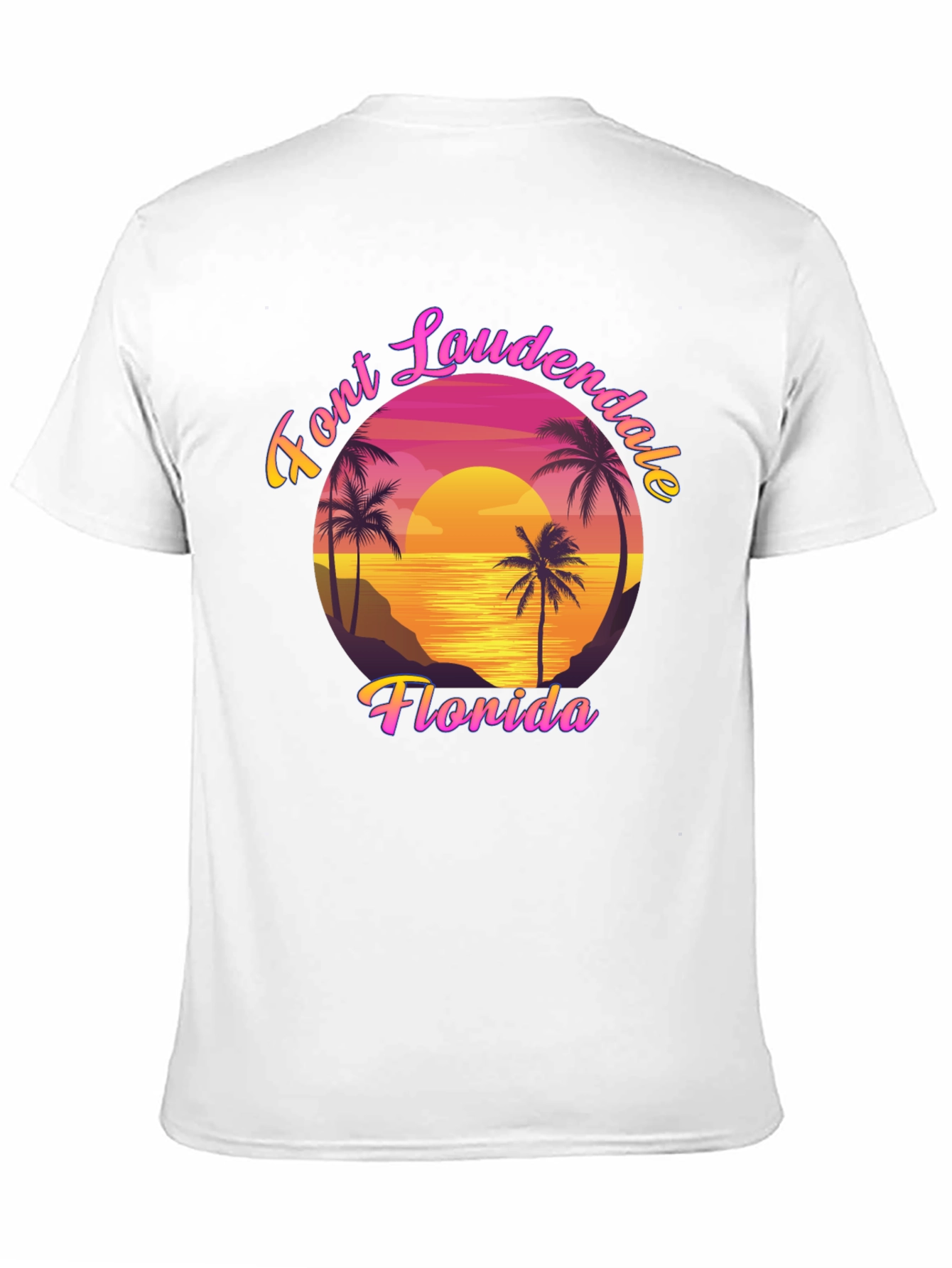 Fort Lauderdale Florida Retro Graphic T-Shirt