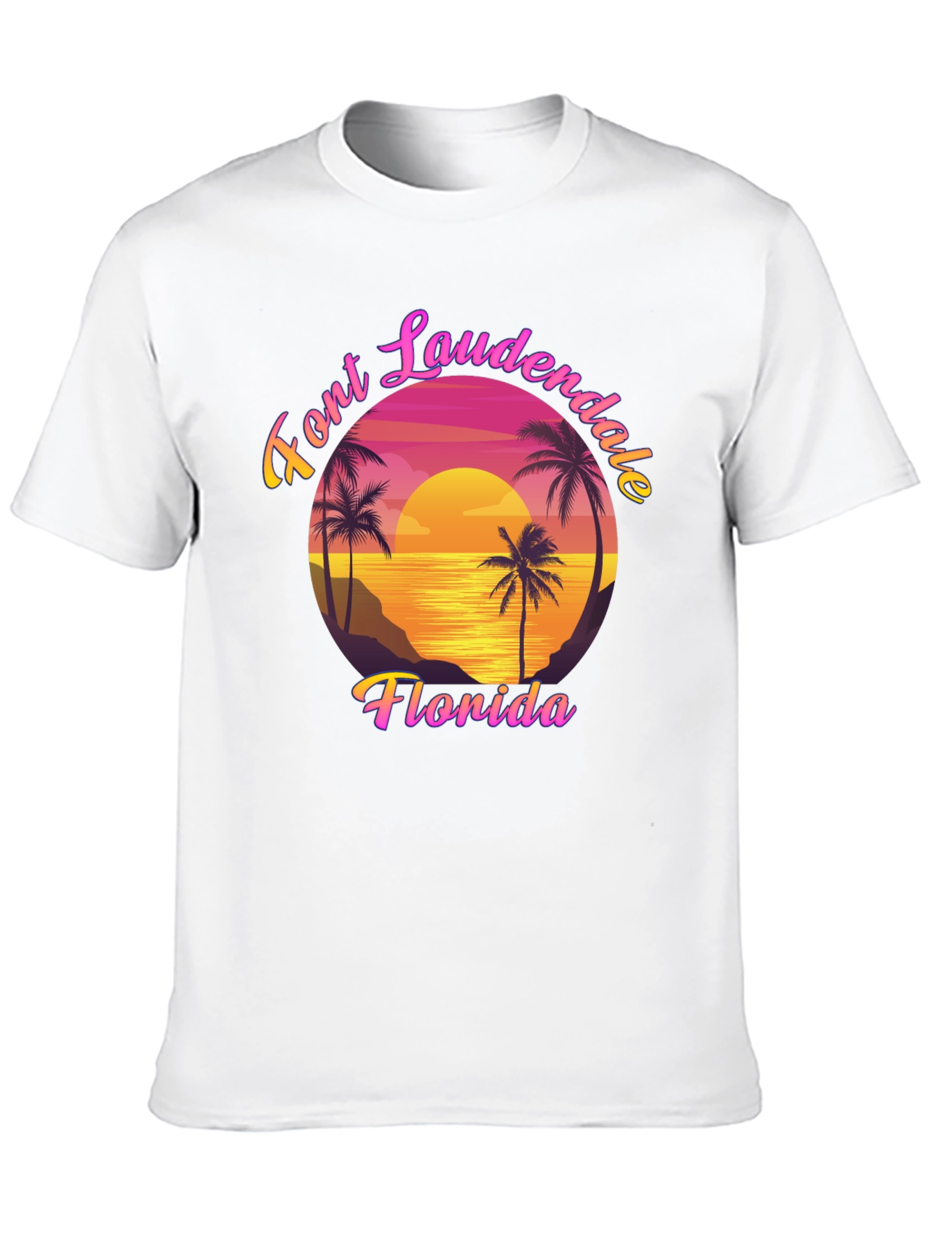 Fort Lauderdale Florida Retro Graphic T-Shirt