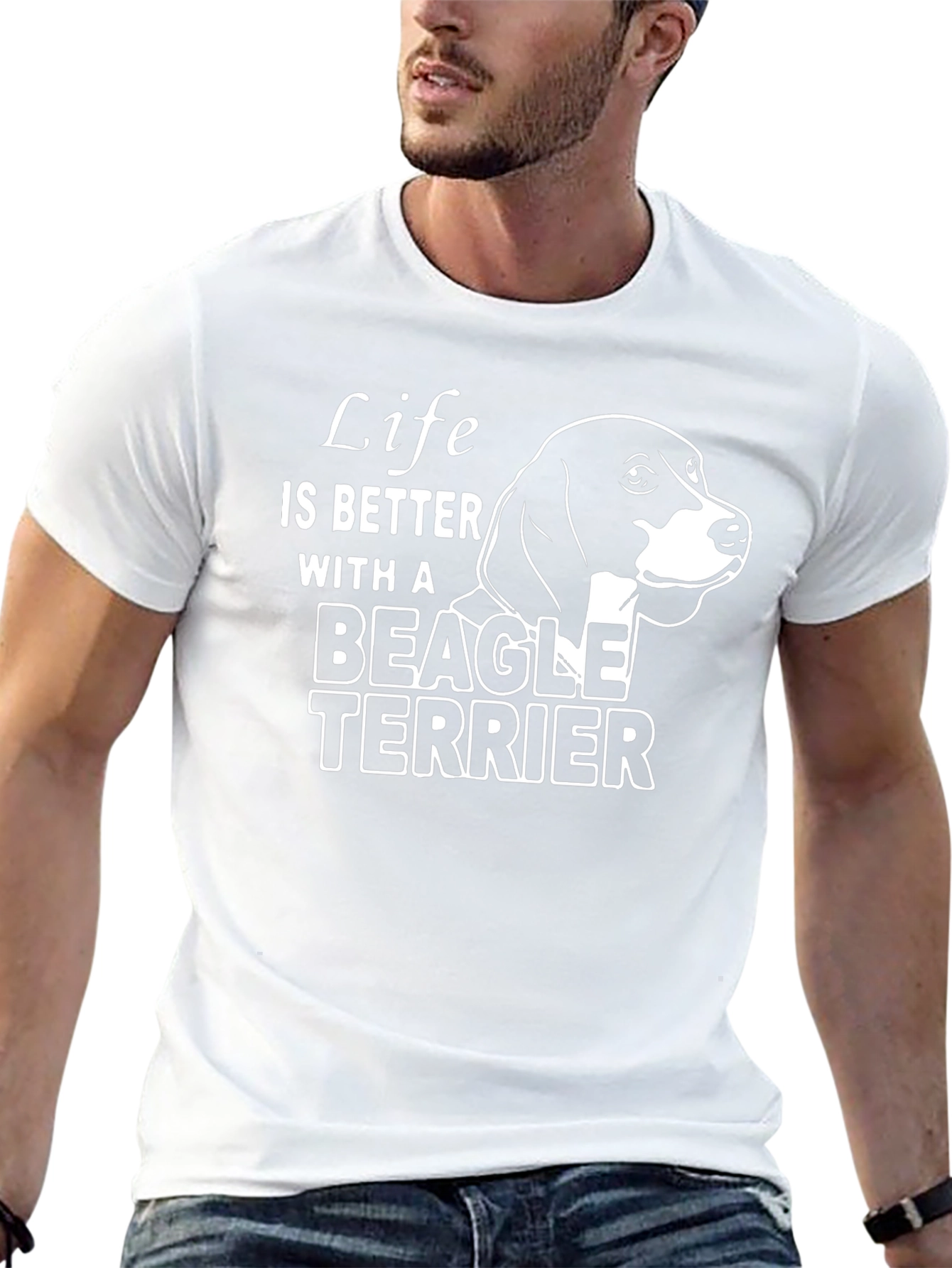 Life is Better with a Beagle Terrier T-Shirt