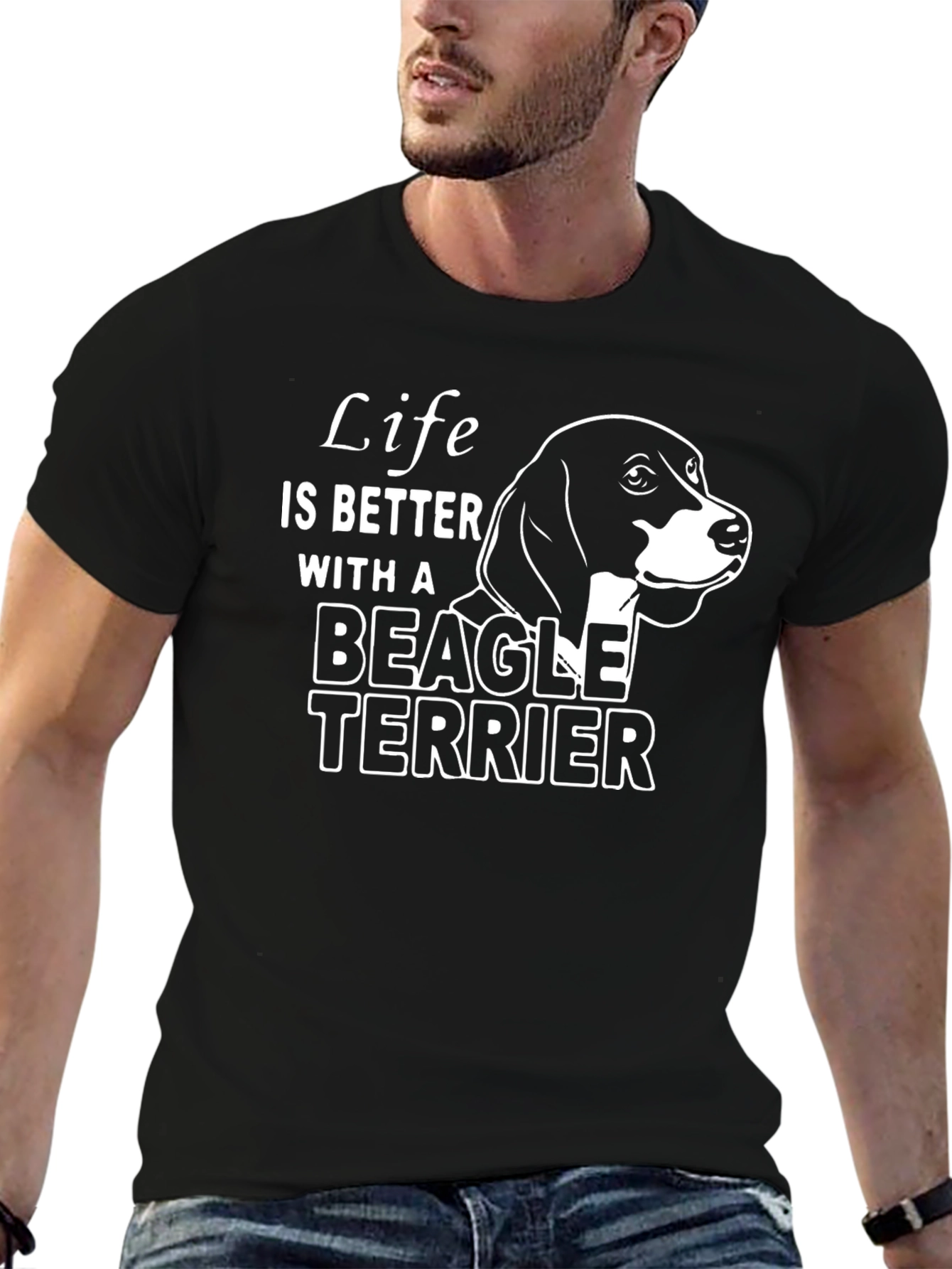 Life is Better with a Beagle Terrier T-Shirt