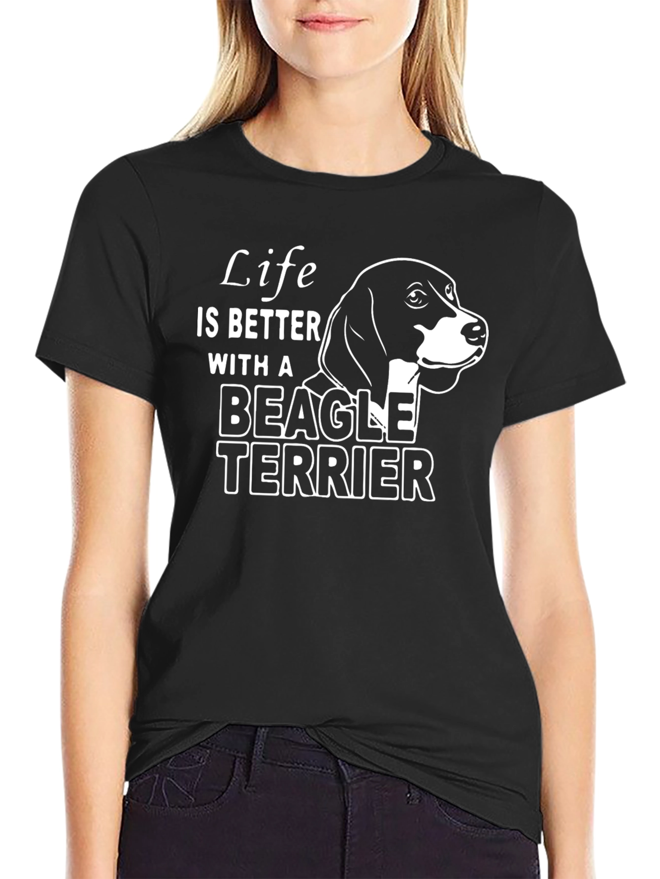 Life is Better with a Beagle Terrier T-Shirt