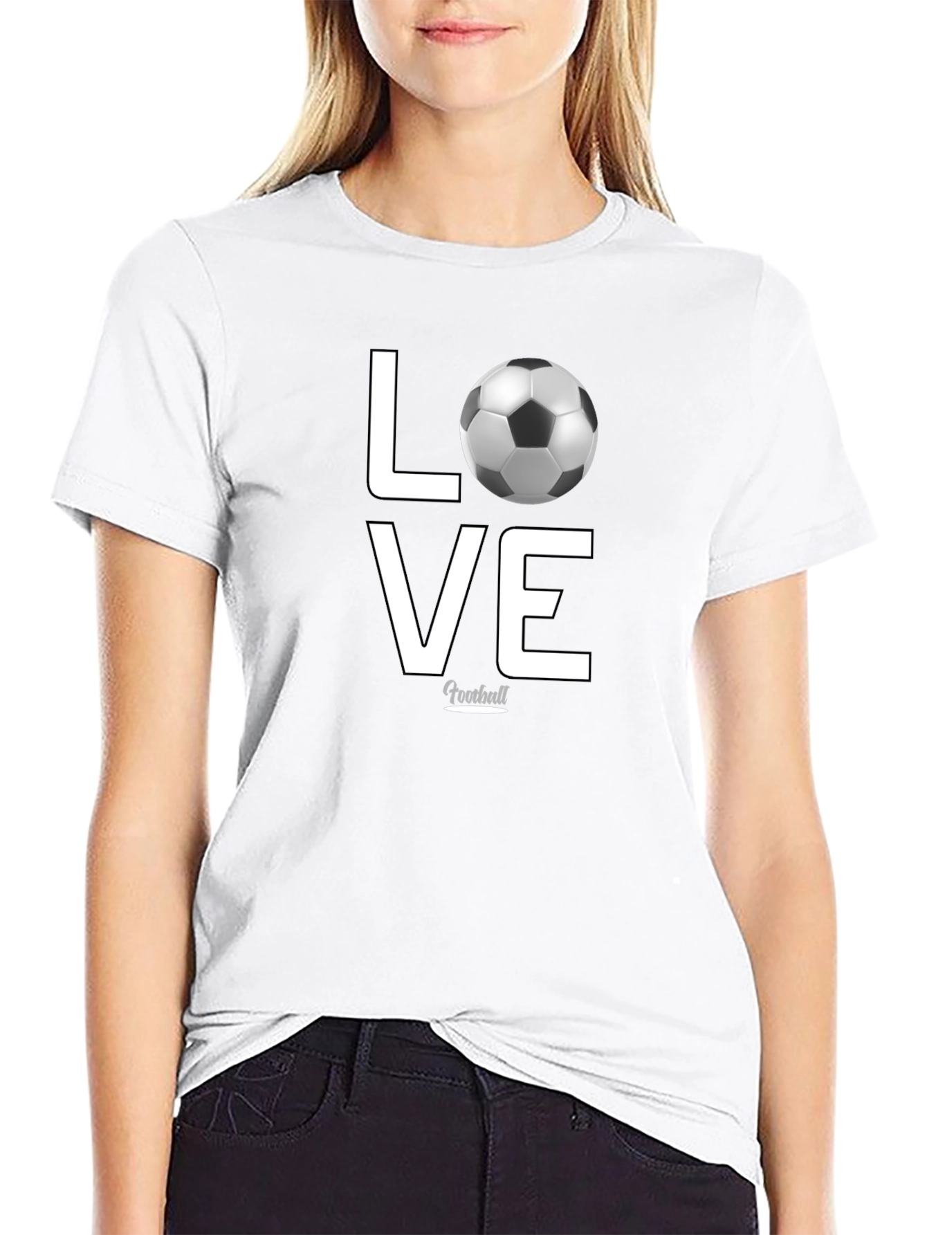 Love Football Graphic T-Shirt