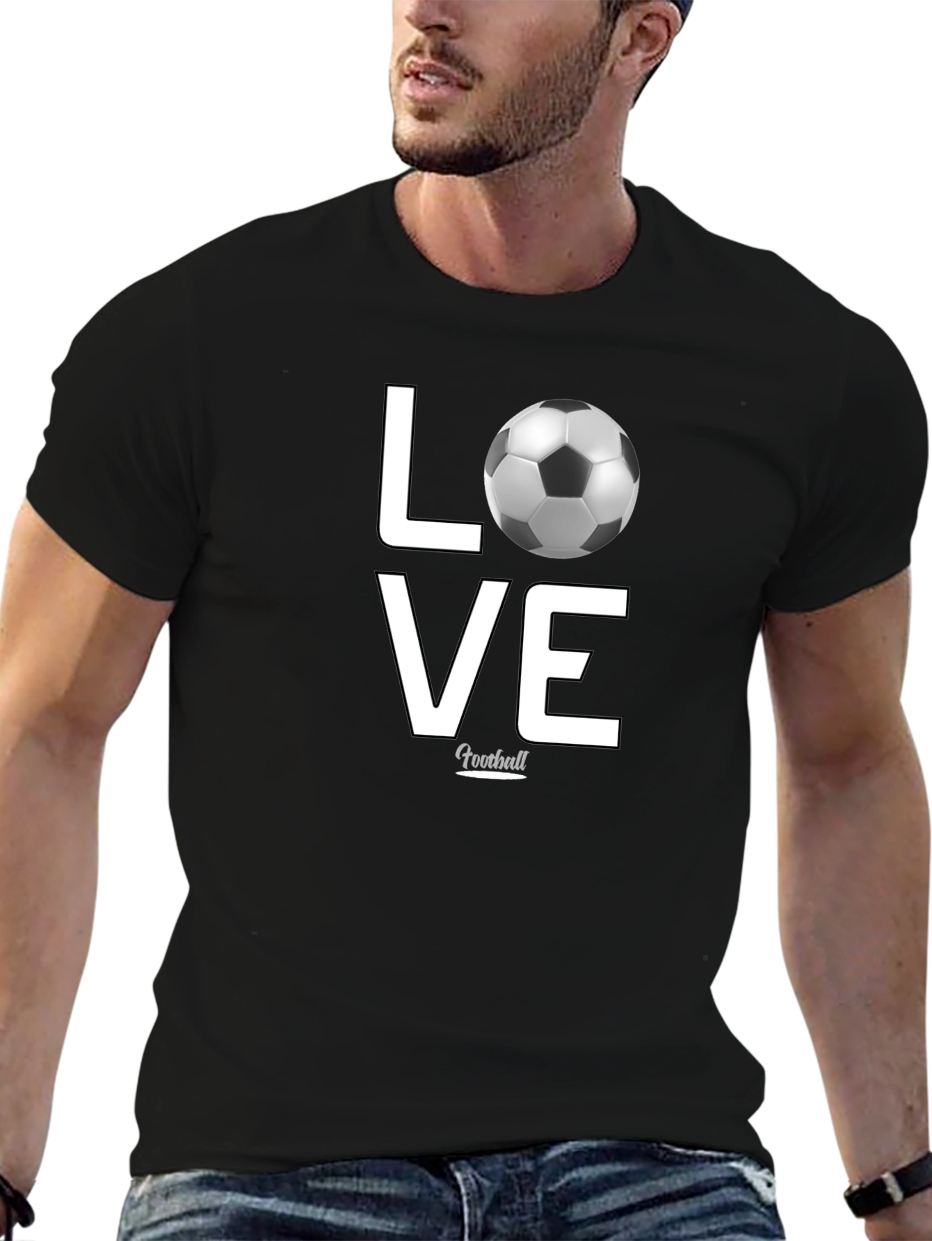 Love Football Graphic T-Shirt