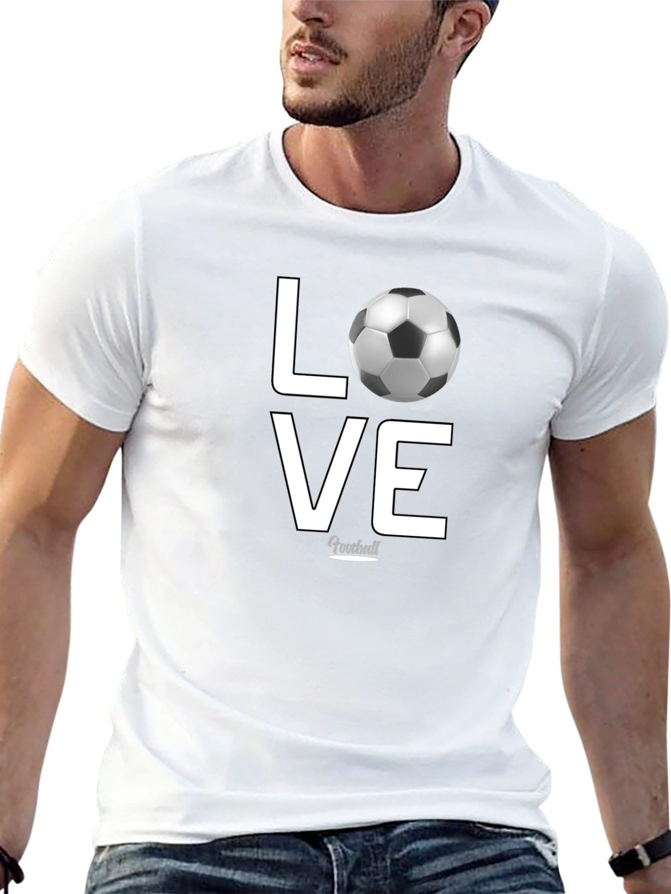 Love Football Graphic T-Shirt
