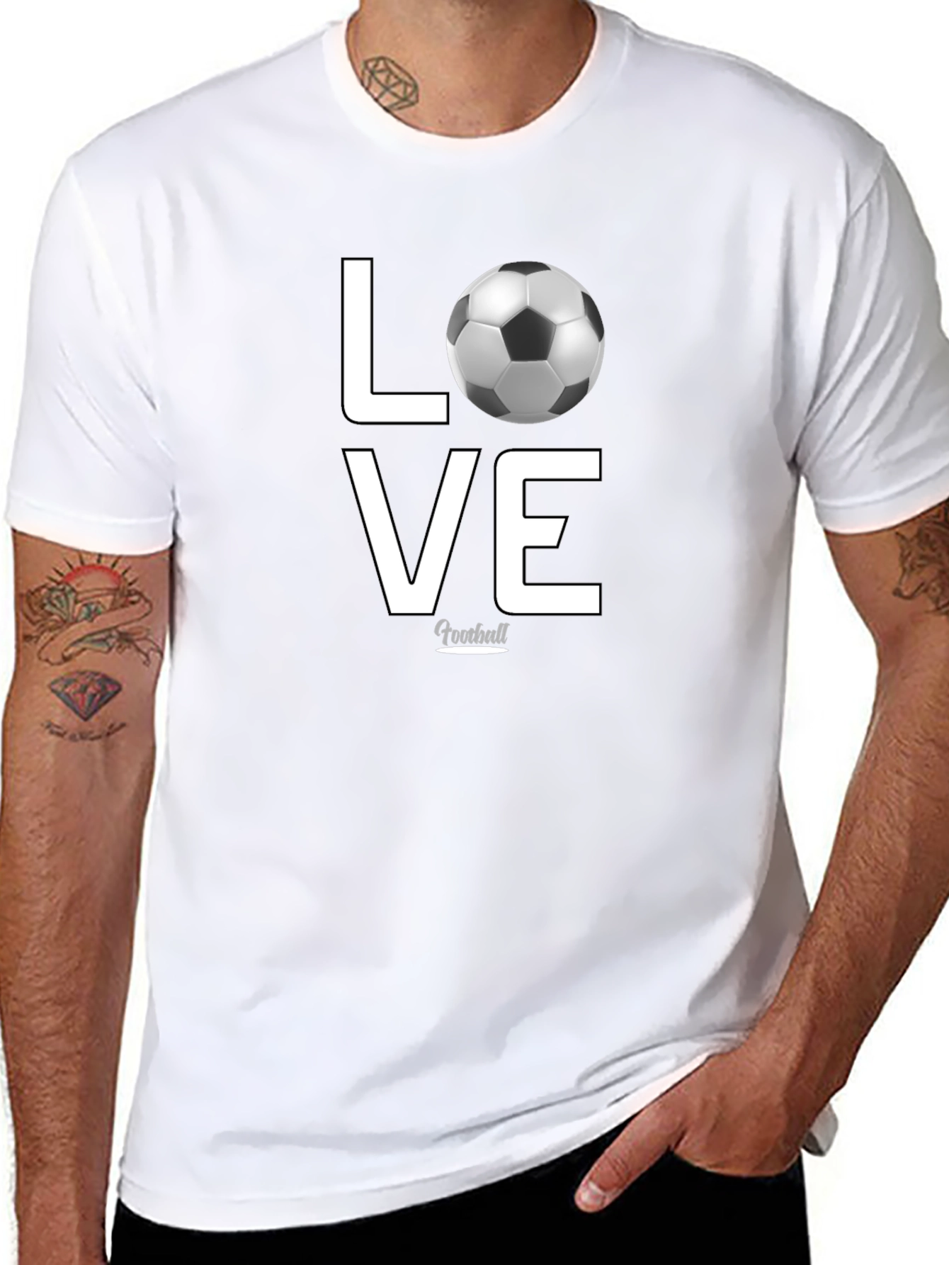 Love Football Graphic T-Shirt