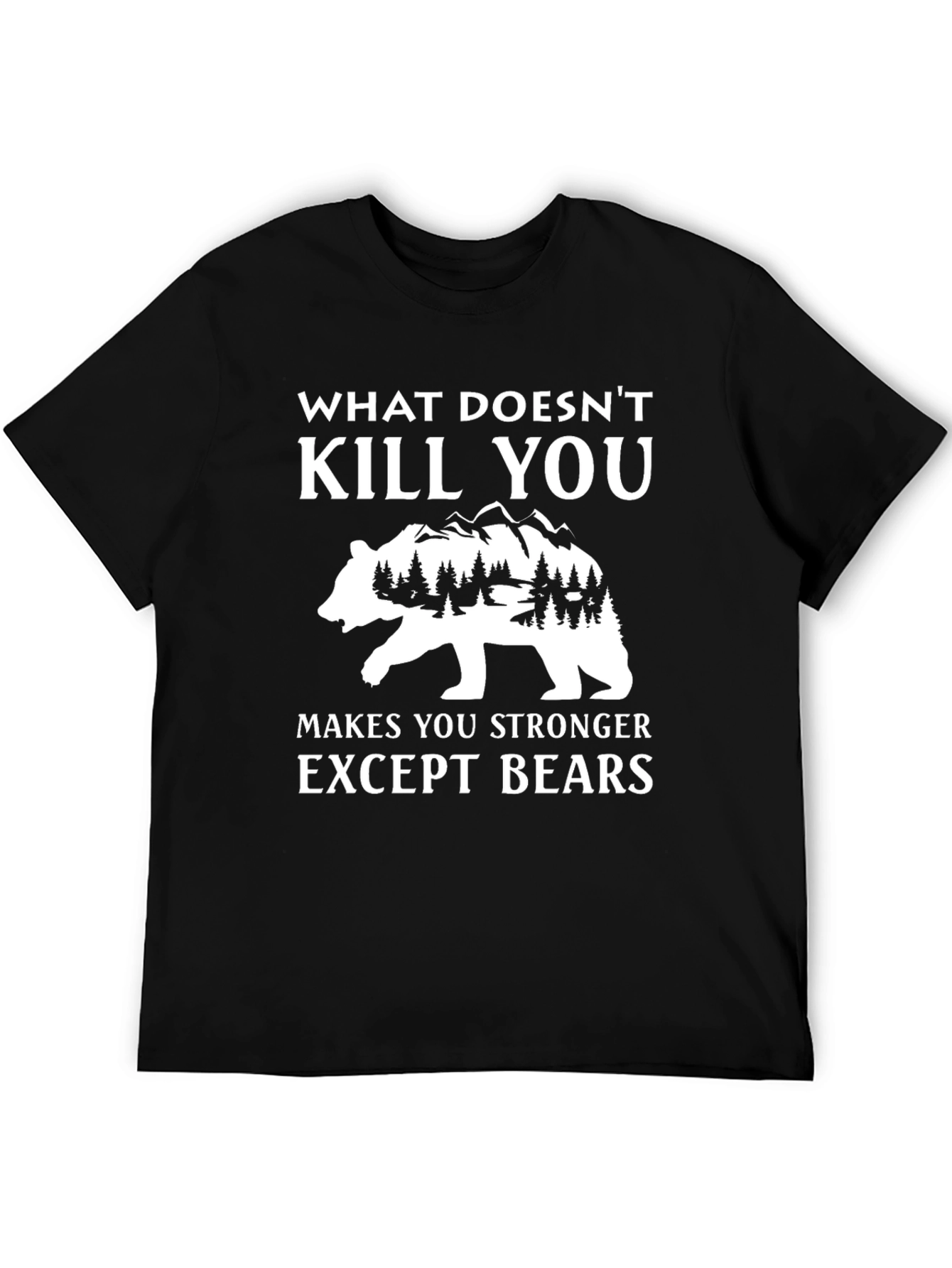 Funny Except Bears Graphic Tee