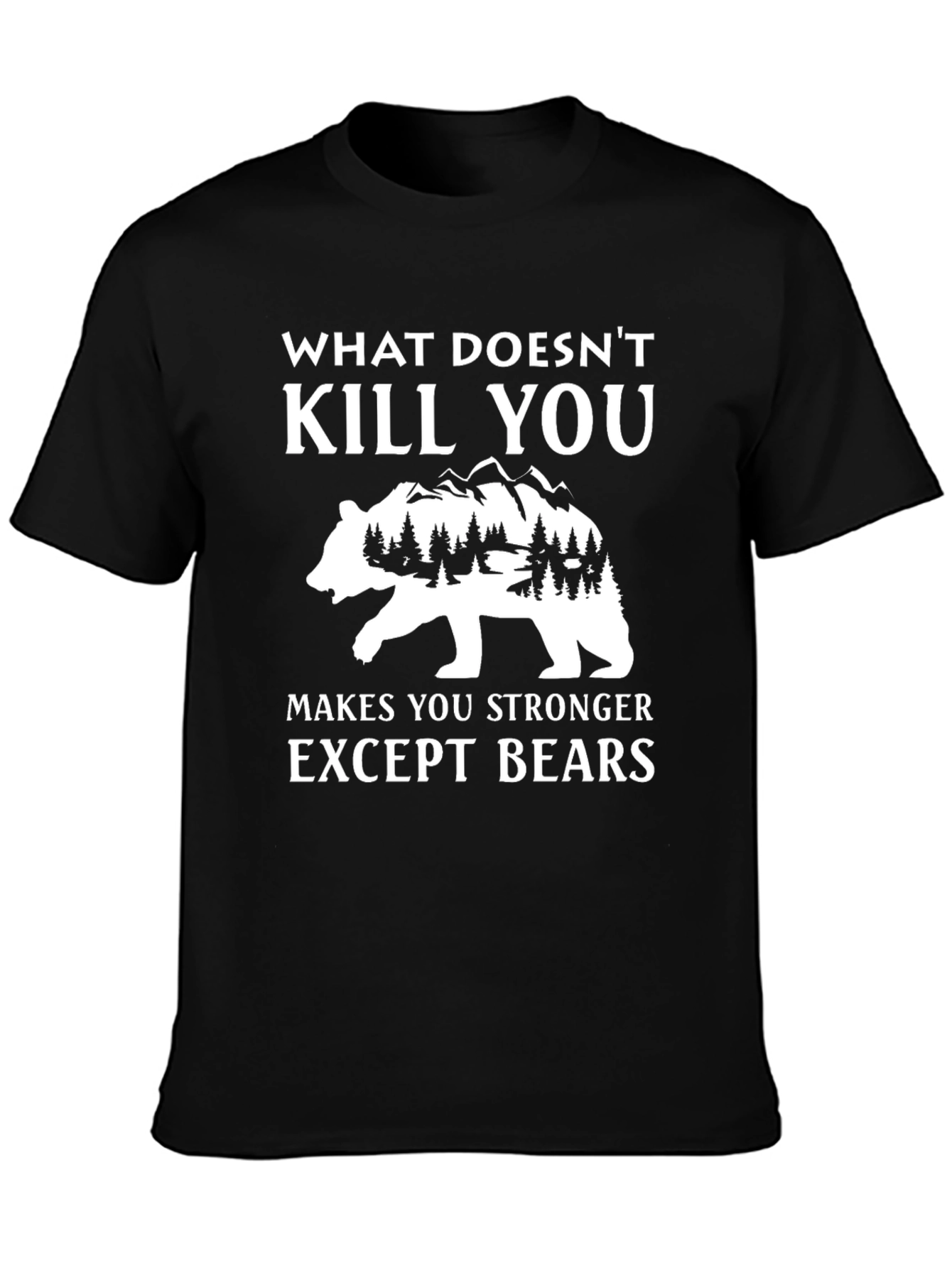 Funny Except Bears Graphic Tee