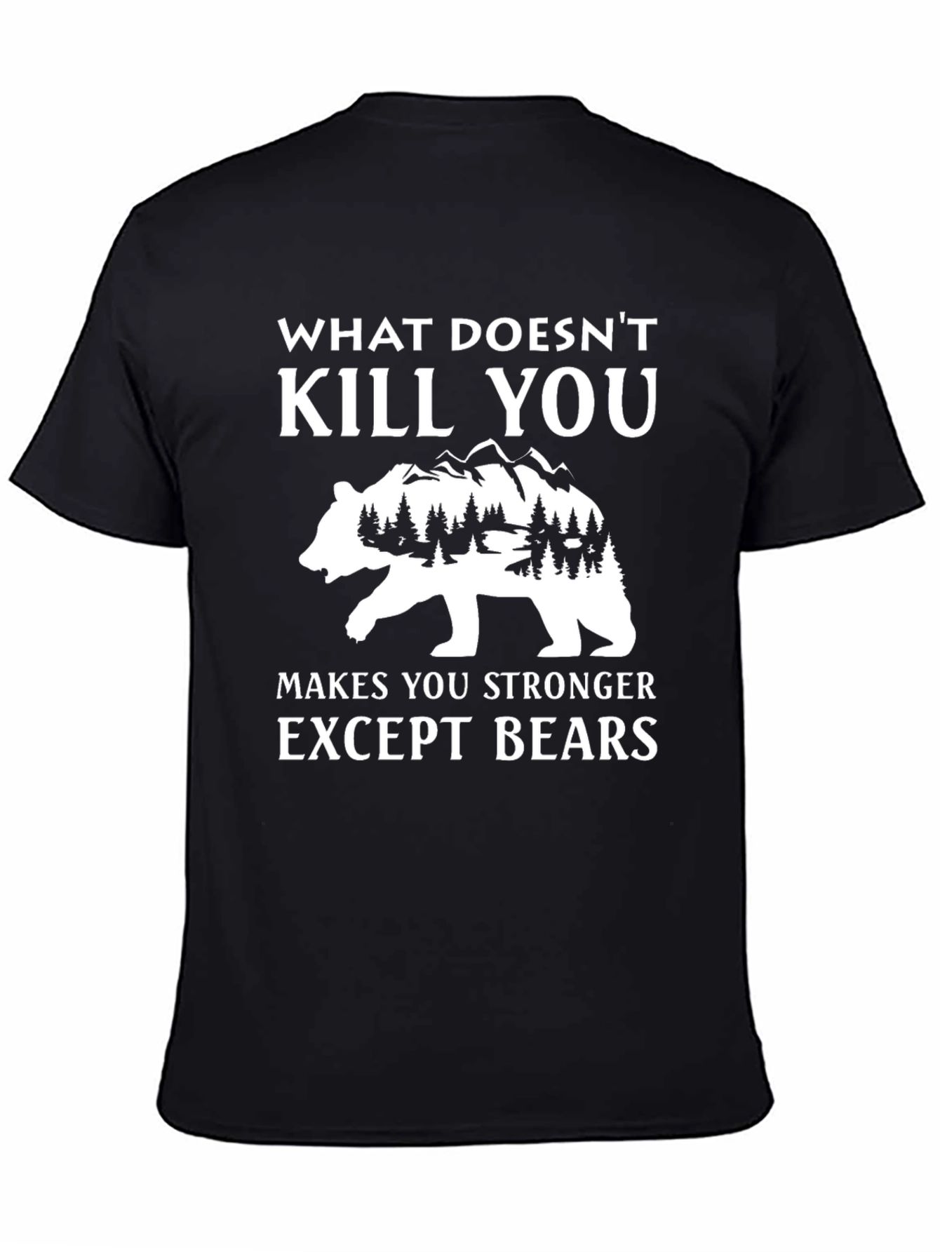 Funny Except Bears Graphic Tee
