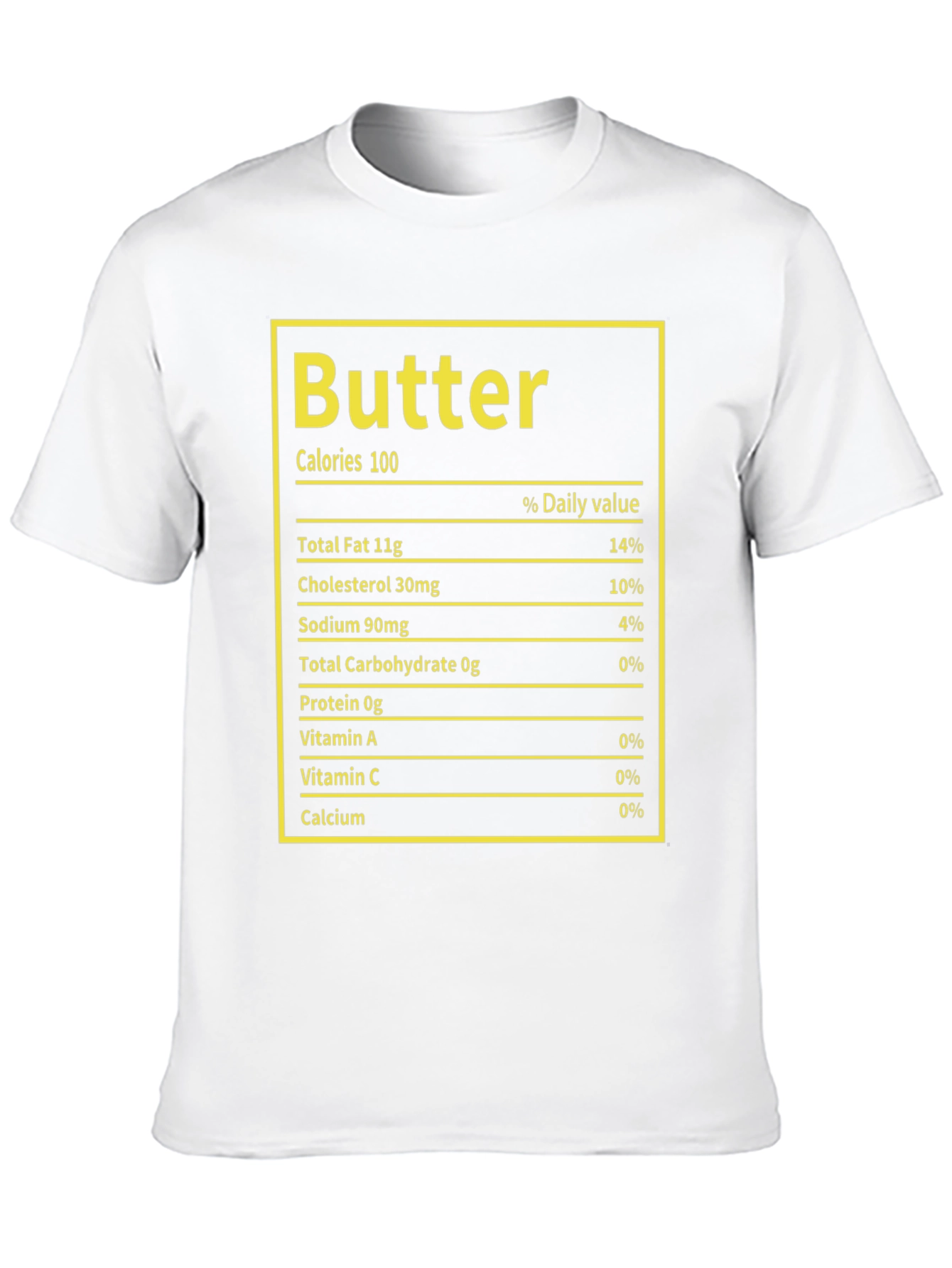 Butter Nutrition Facts T-Shirt - Foodie Humor Tee
