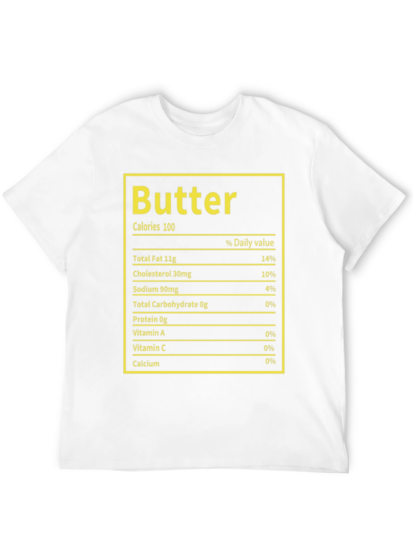 Butter Nutrition Facts T-Shirt - Foodie Humor Tee