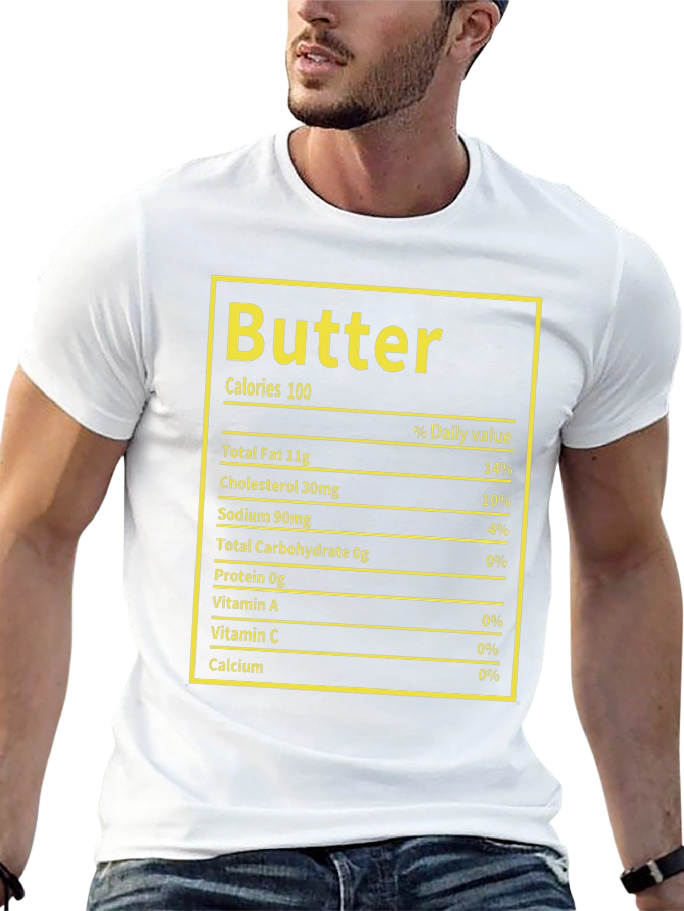 Butter Nutrition Facts T-Shirt - Foodie Humor Tee