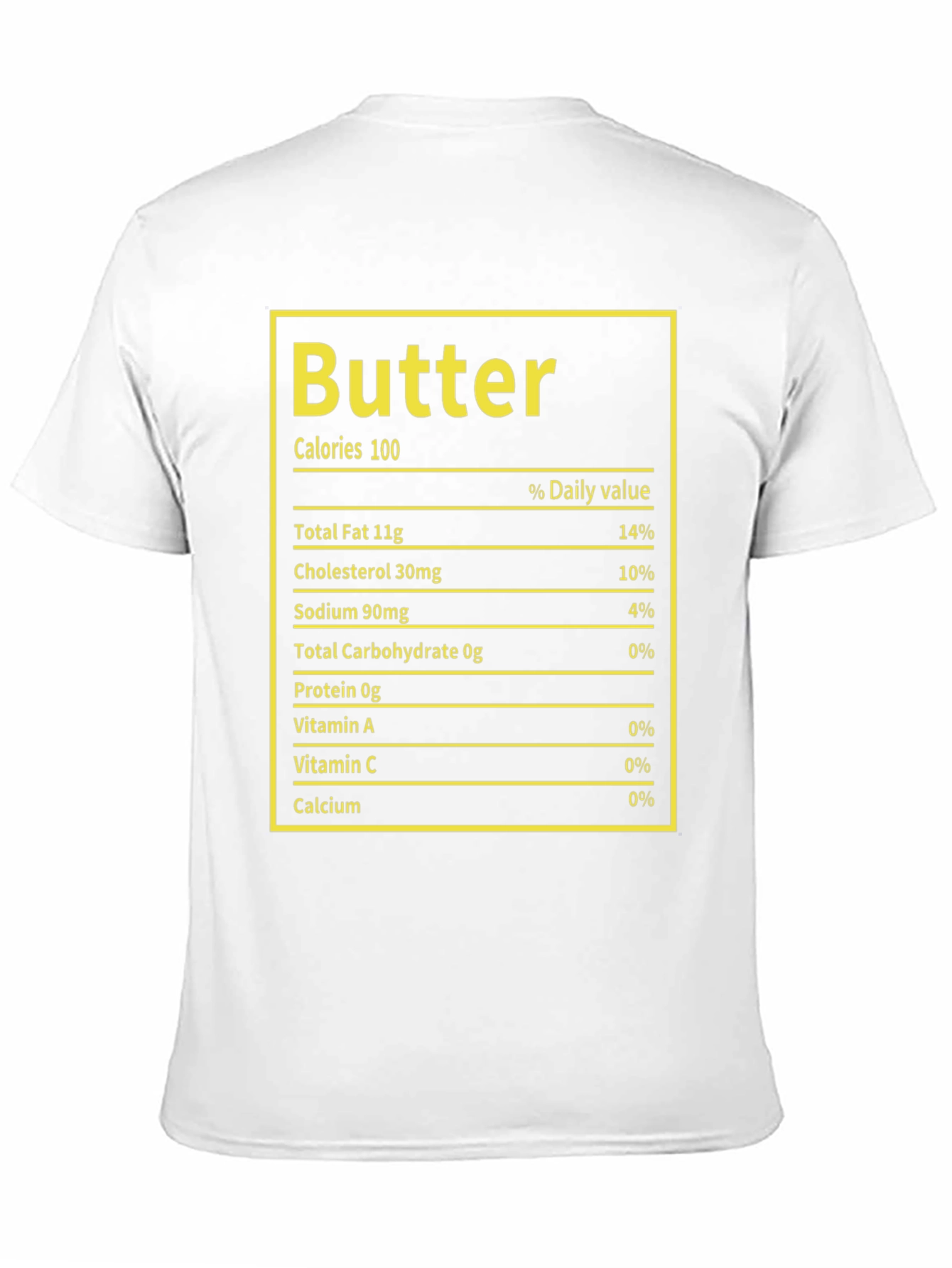 Butter Nutrition Facts T-Shirt - Foodie Humor Tee