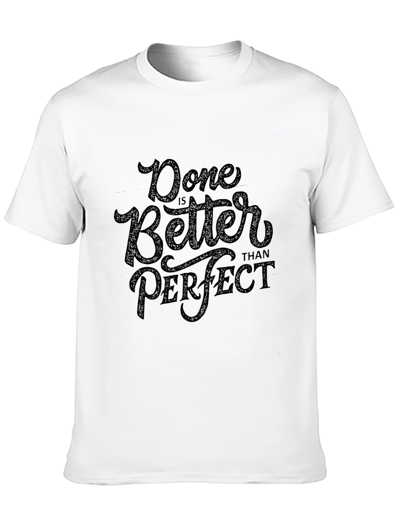 Done is Better Than Perfect Black Graphic Tee