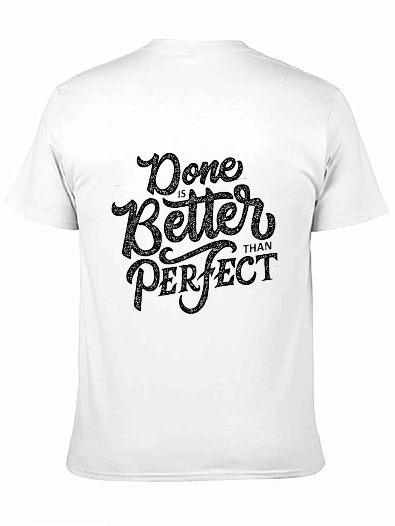 Done is Better Than Perfect Black Graphic Tee
