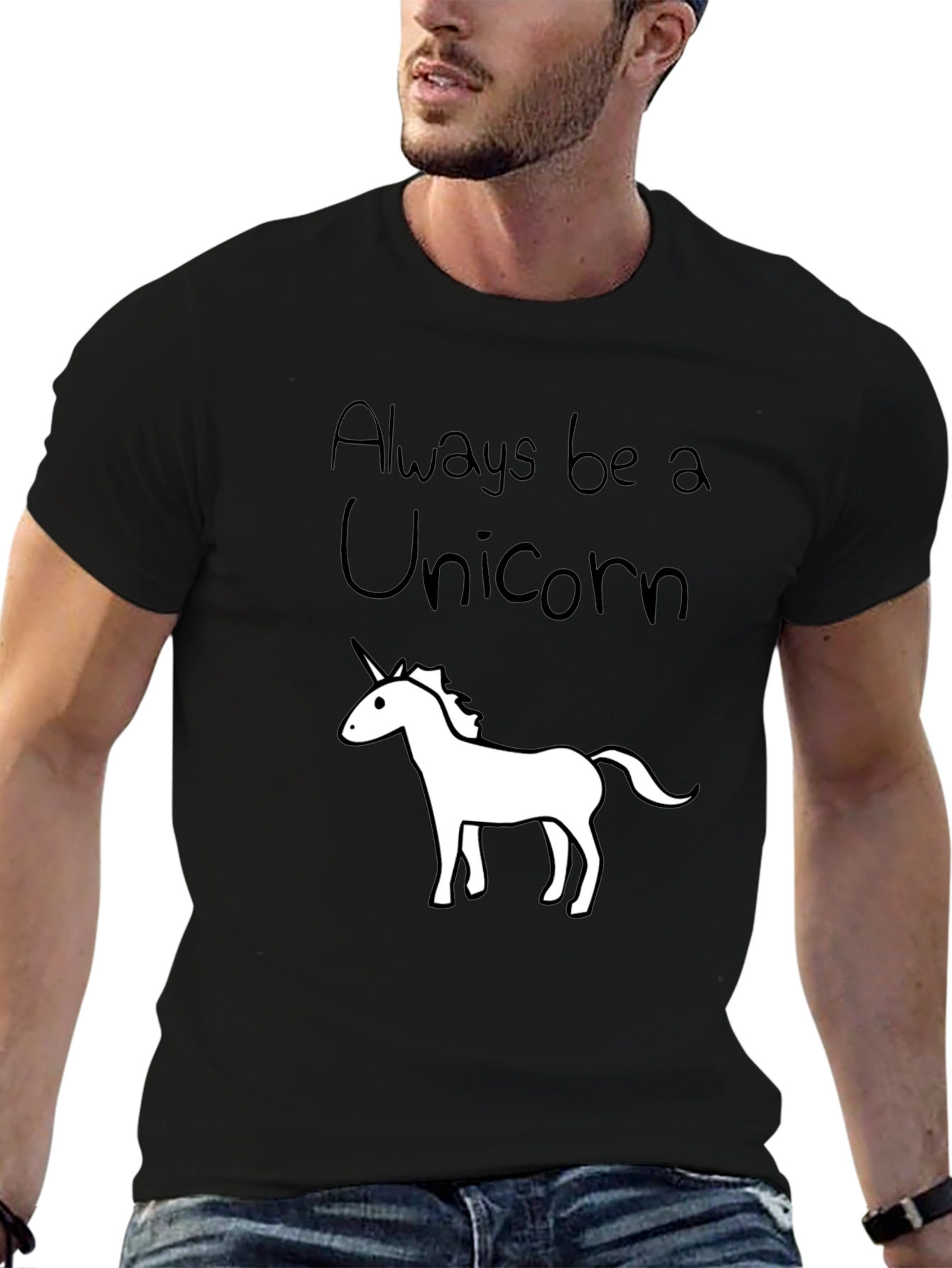 Always Be a Unicorn Black T-Shirt
