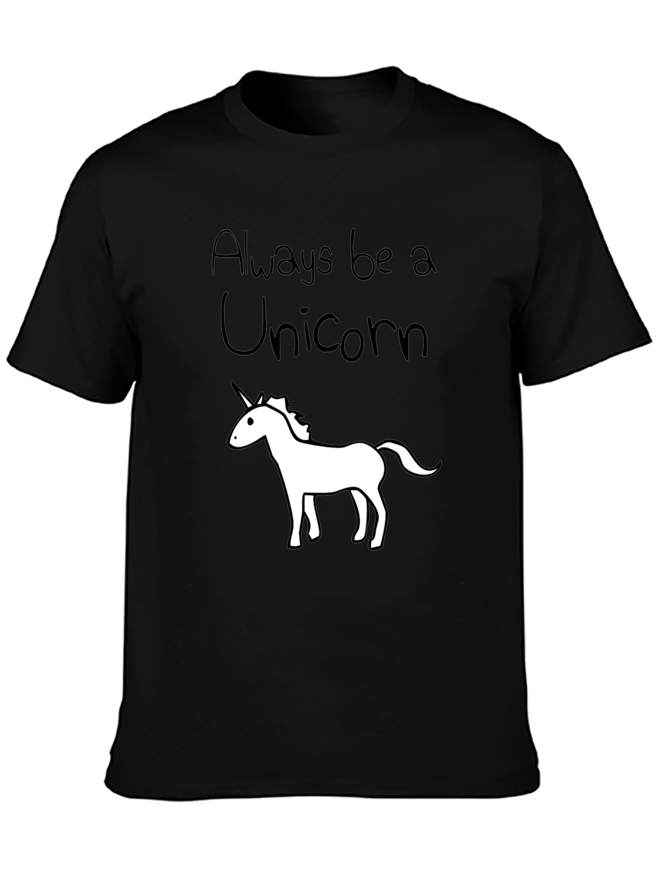 Always Be a Unicorn Black T-Shirt