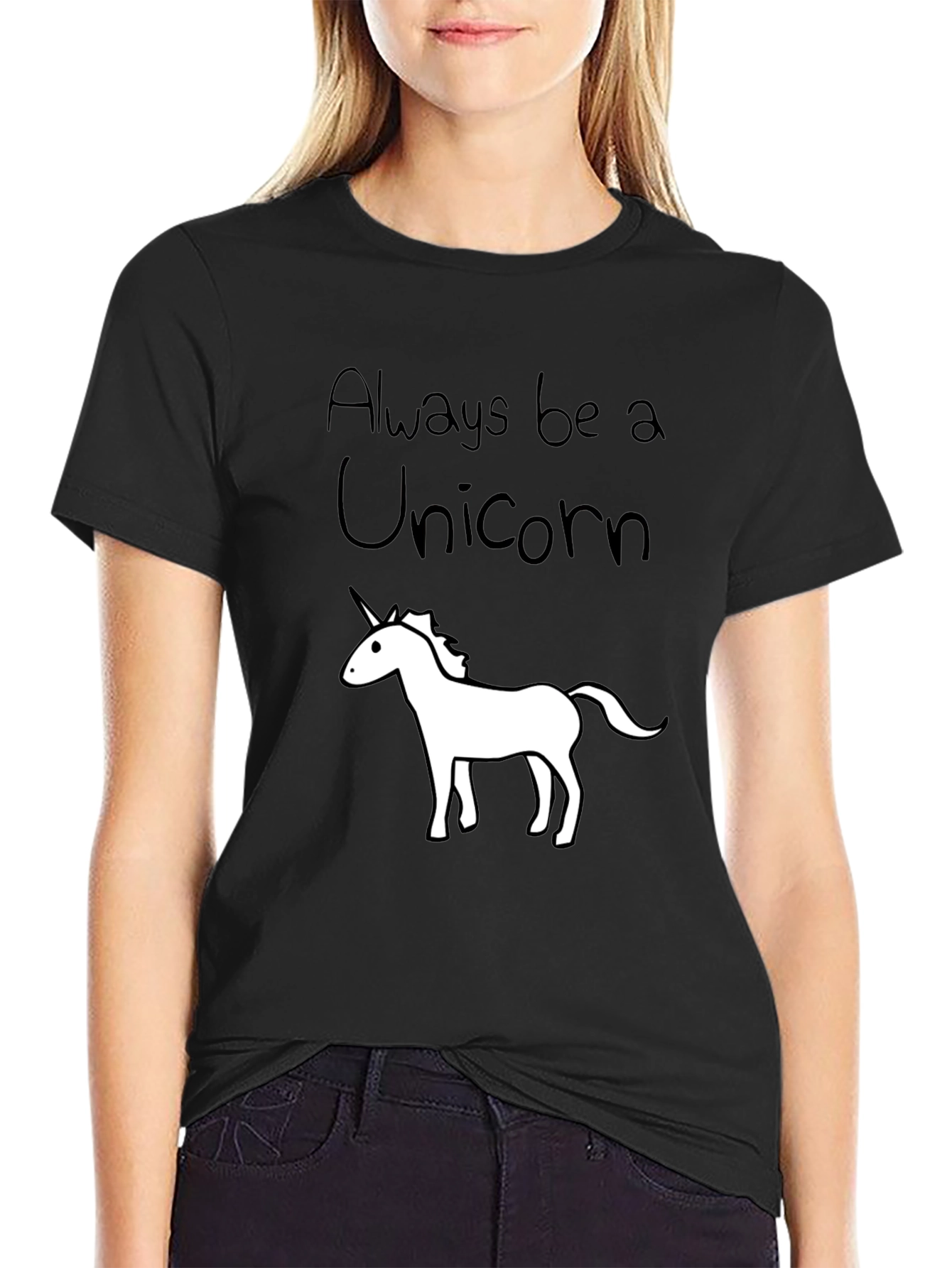 Always Be a Unicorn Black T-Shirt