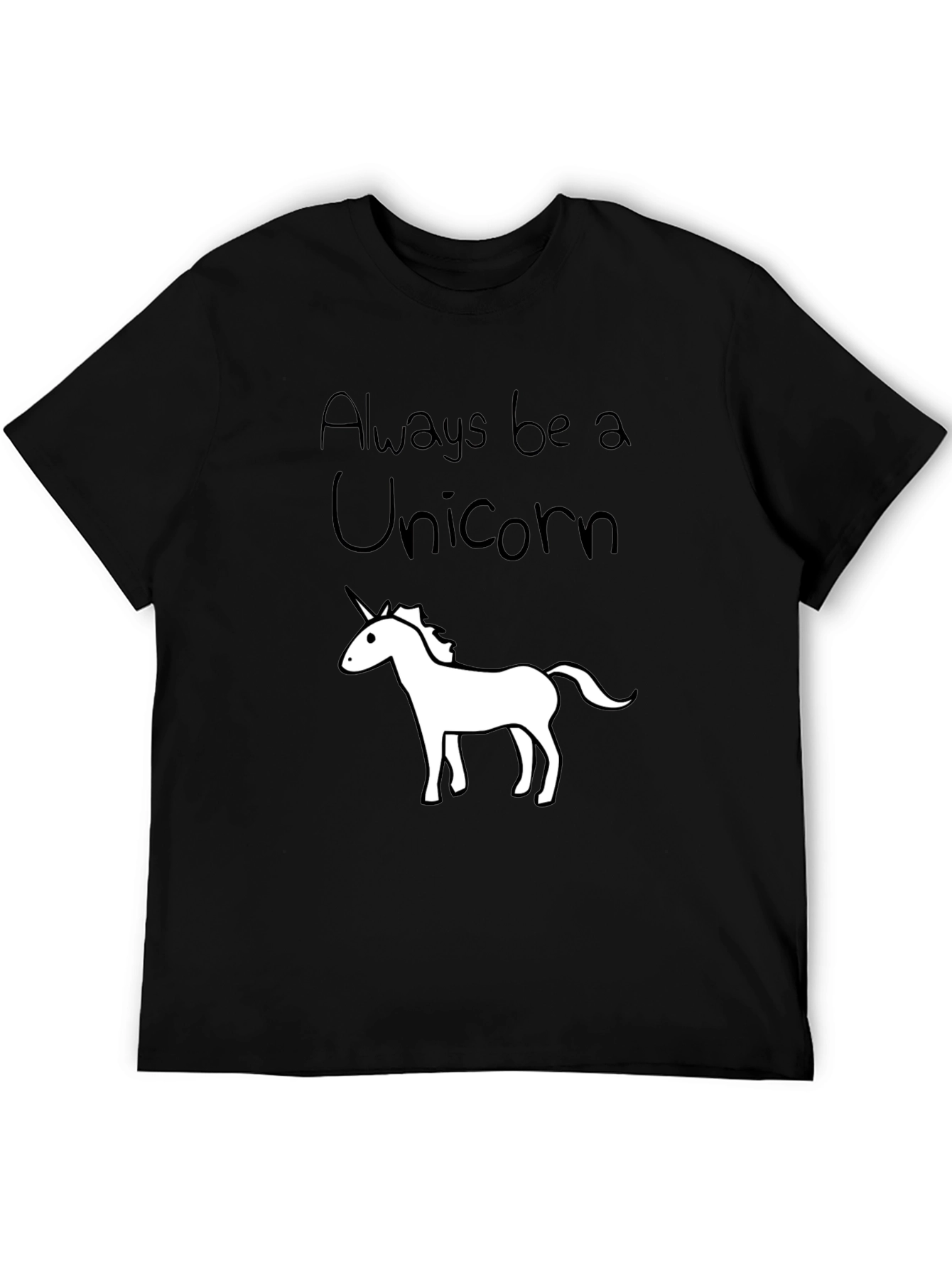 Always Be a Unicorn Black T-Shirt