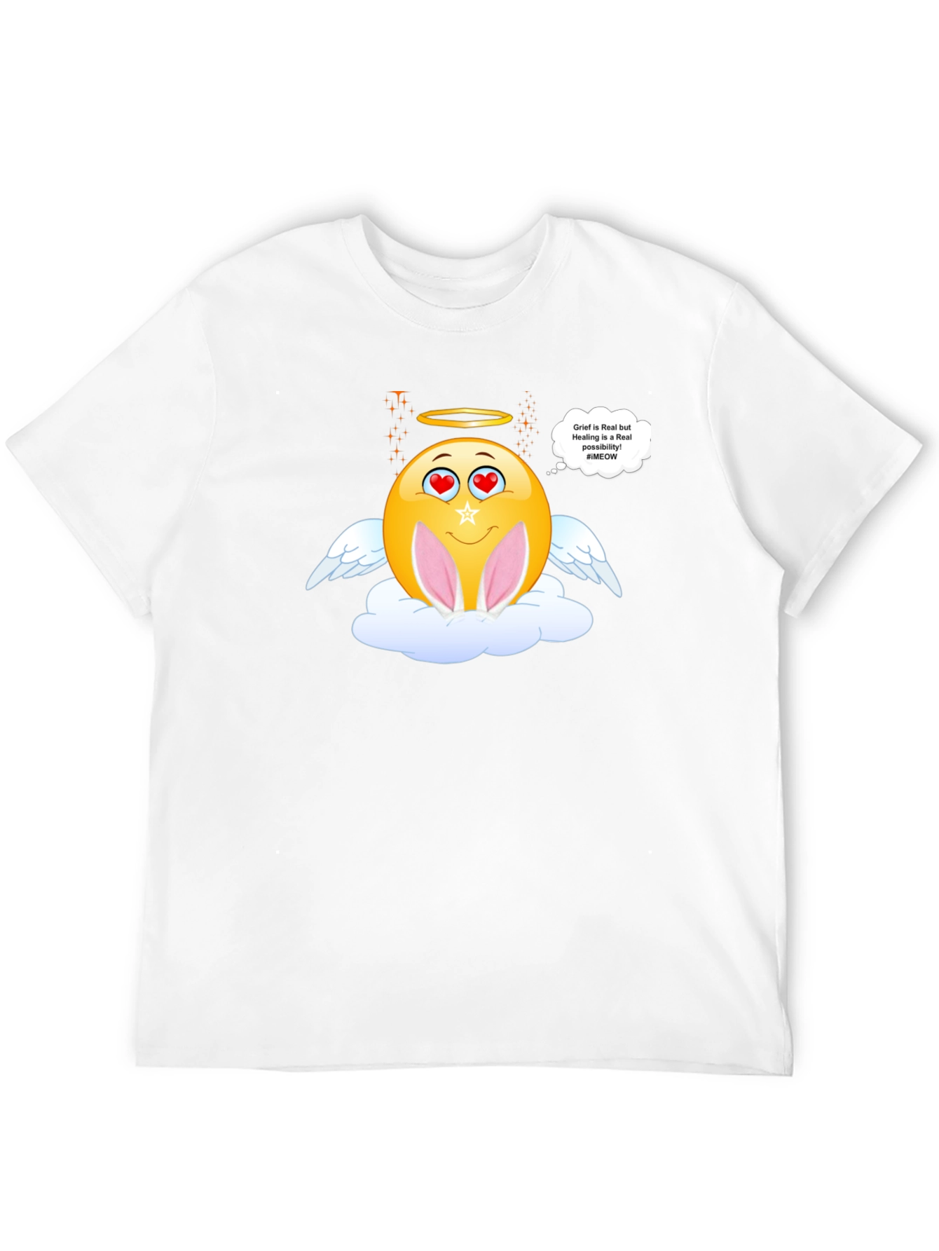 Angel Emoji Easter Graphic T-Shirt