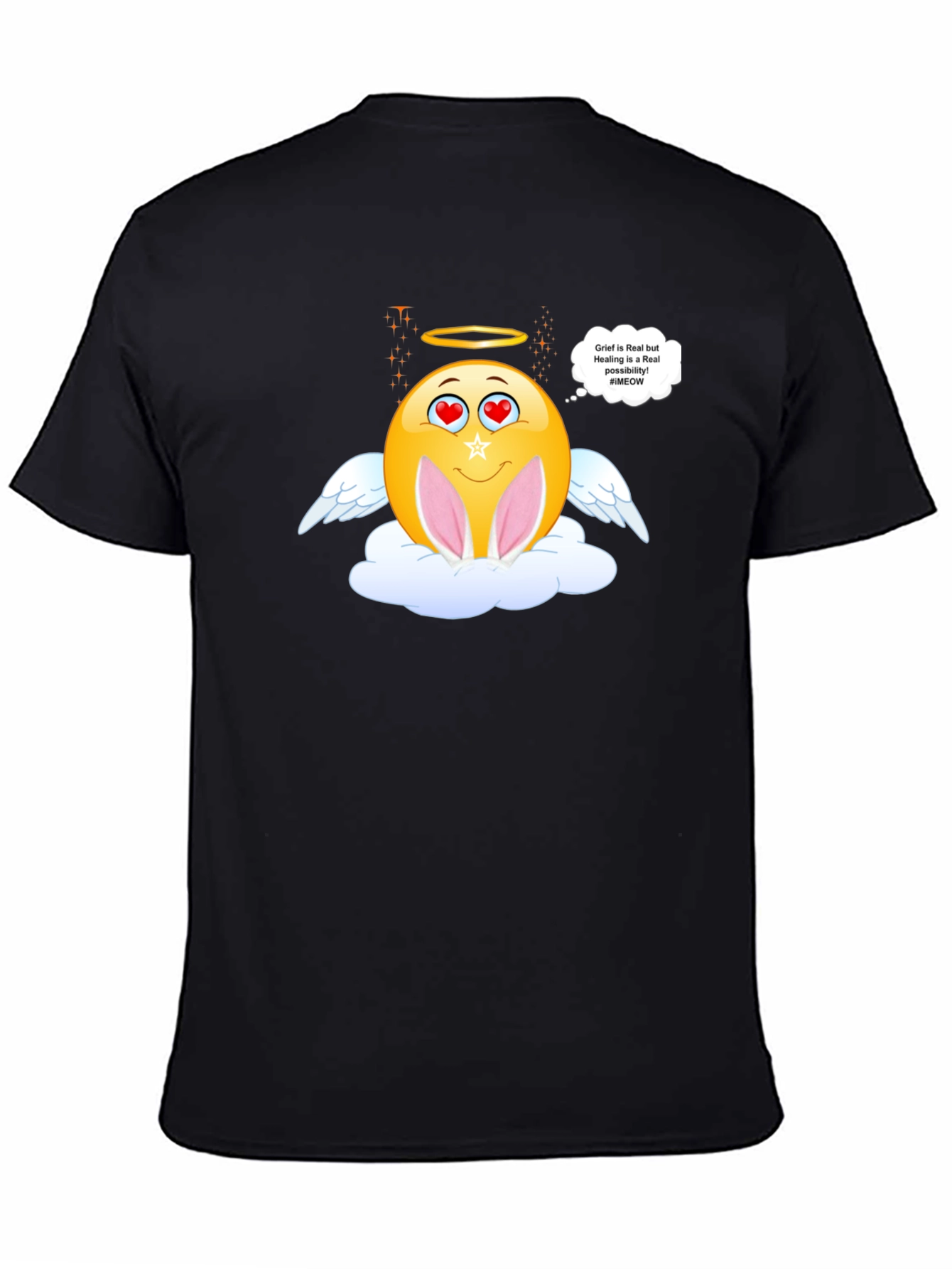 Angel Emoji Easter Graphic T-Shirt