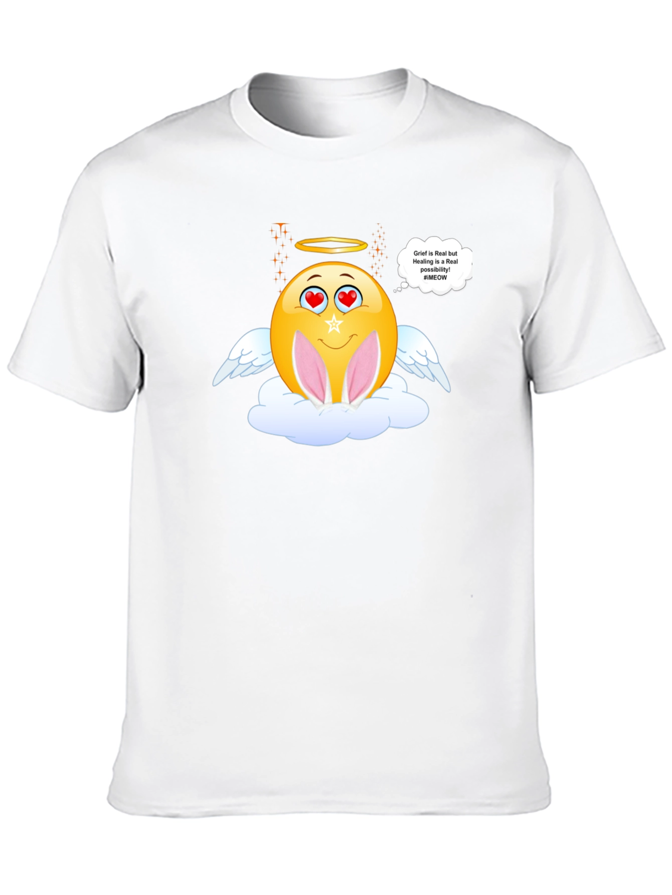 Angel Emoji Easter Graphic T-Shirt