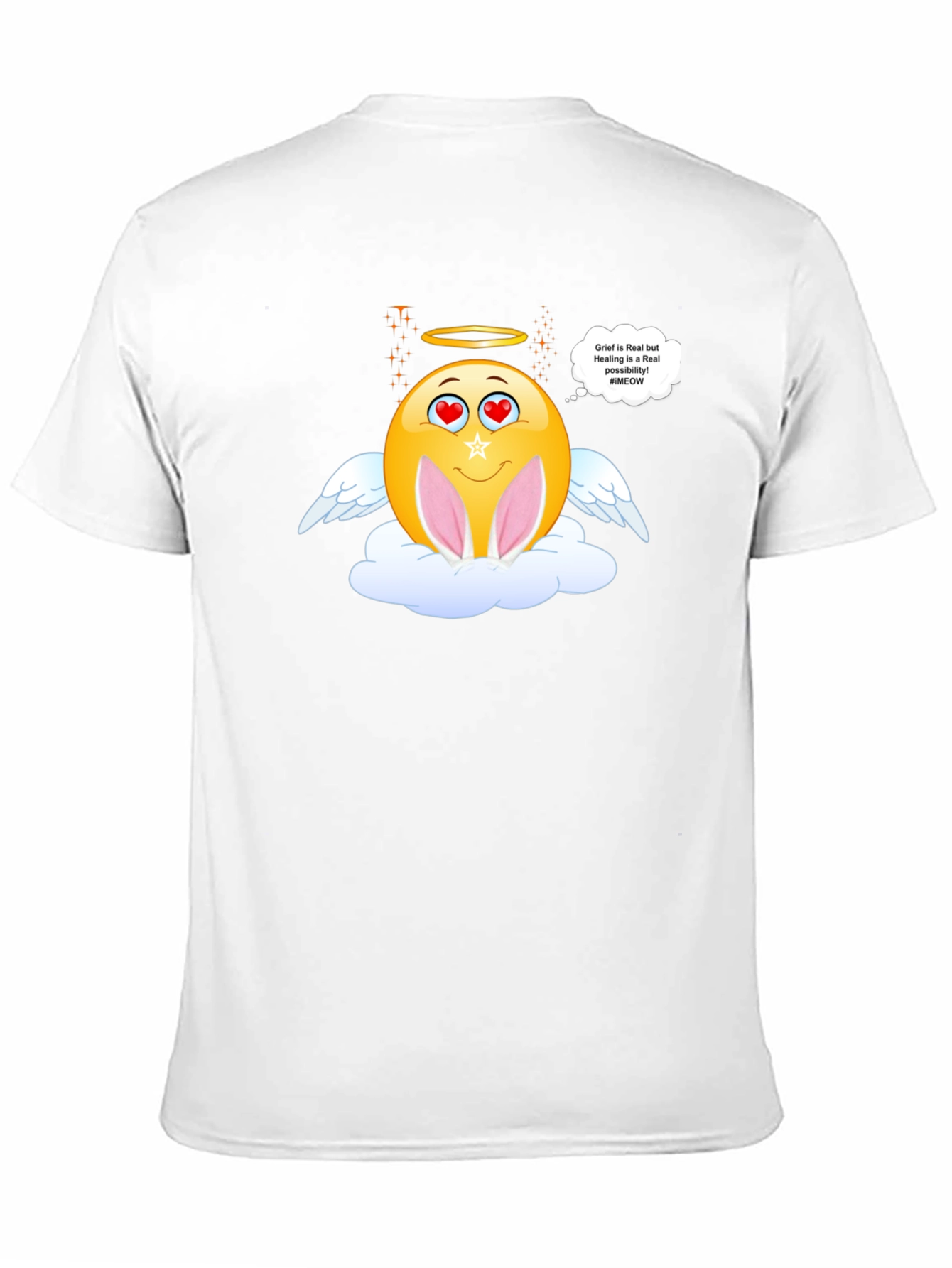 Angel Emoji Easter Graphic T-Shirt