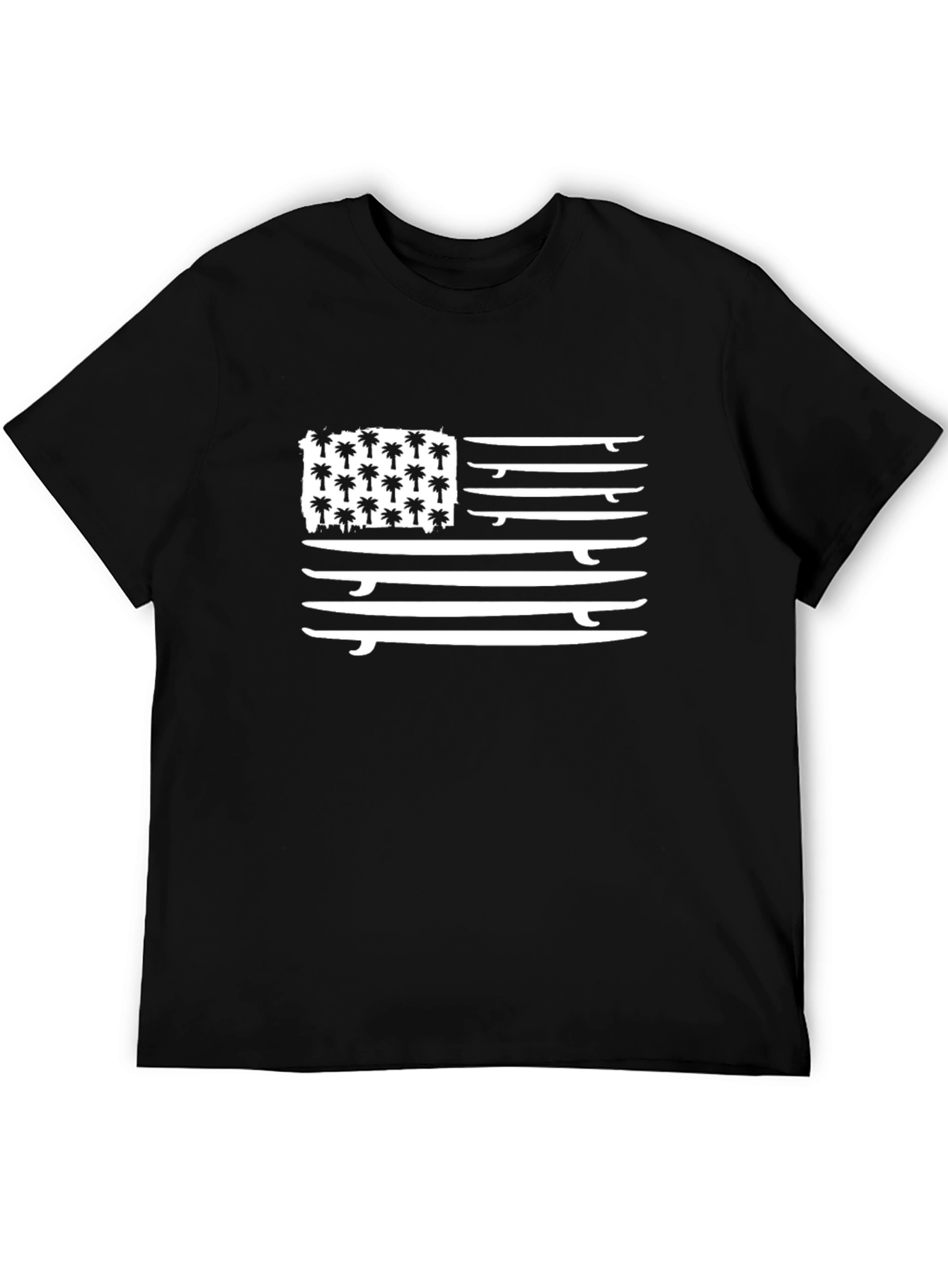 Surfboard American Flag T-Shirt
