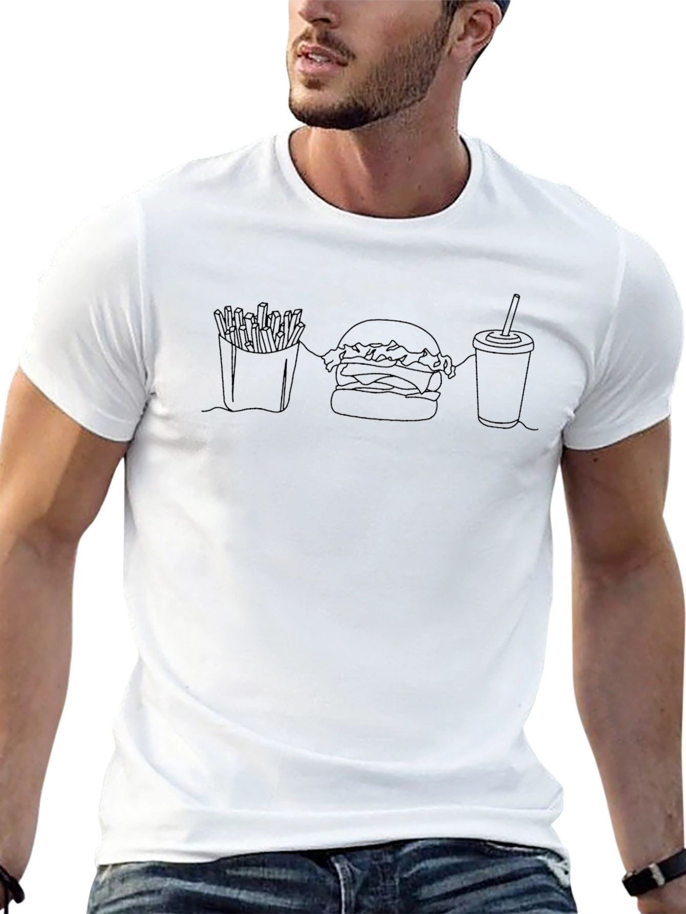 Burger Fries & Drink Graphic Tee