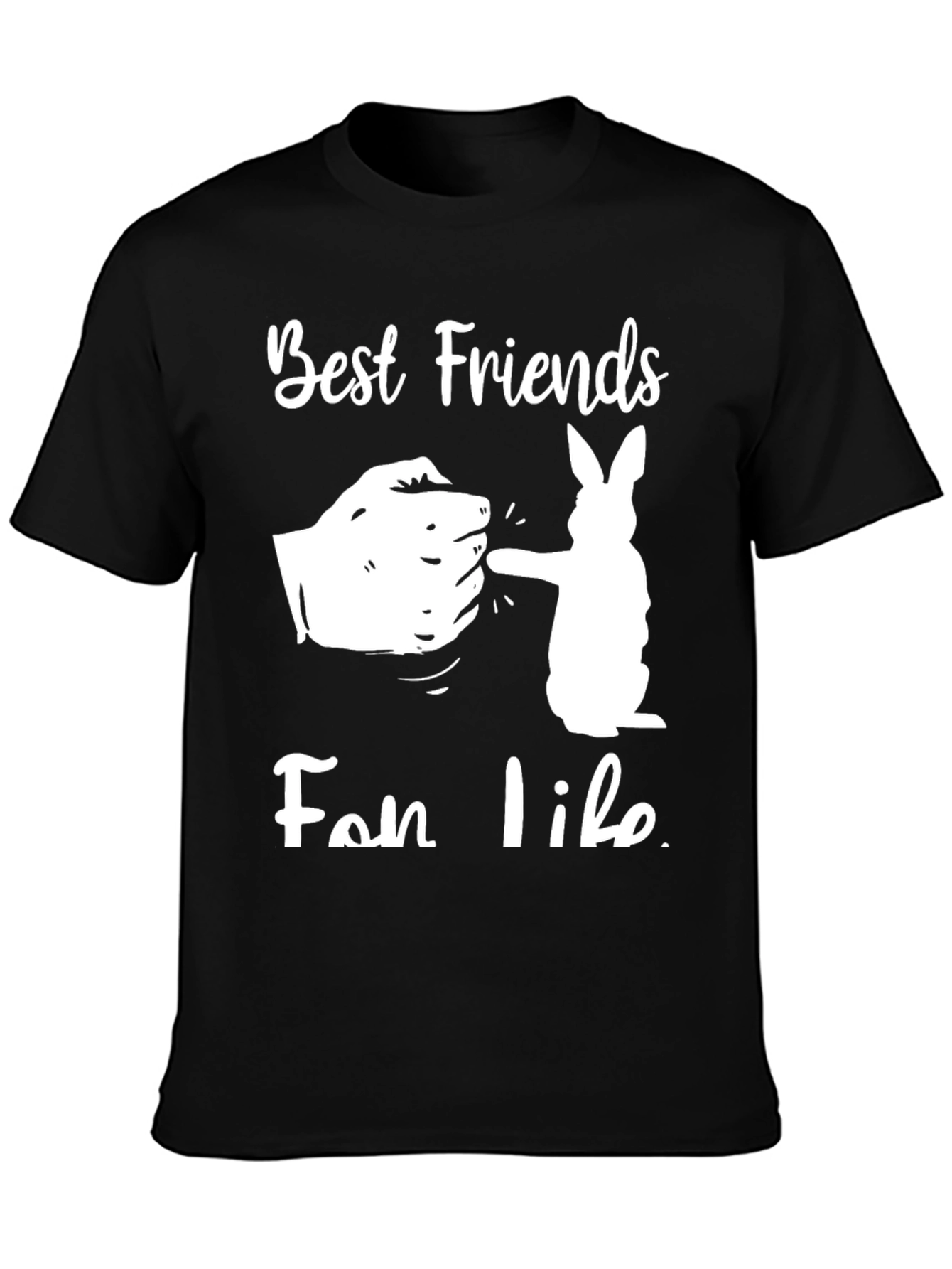 Best Friends Fist Bump T-Shirt - Black