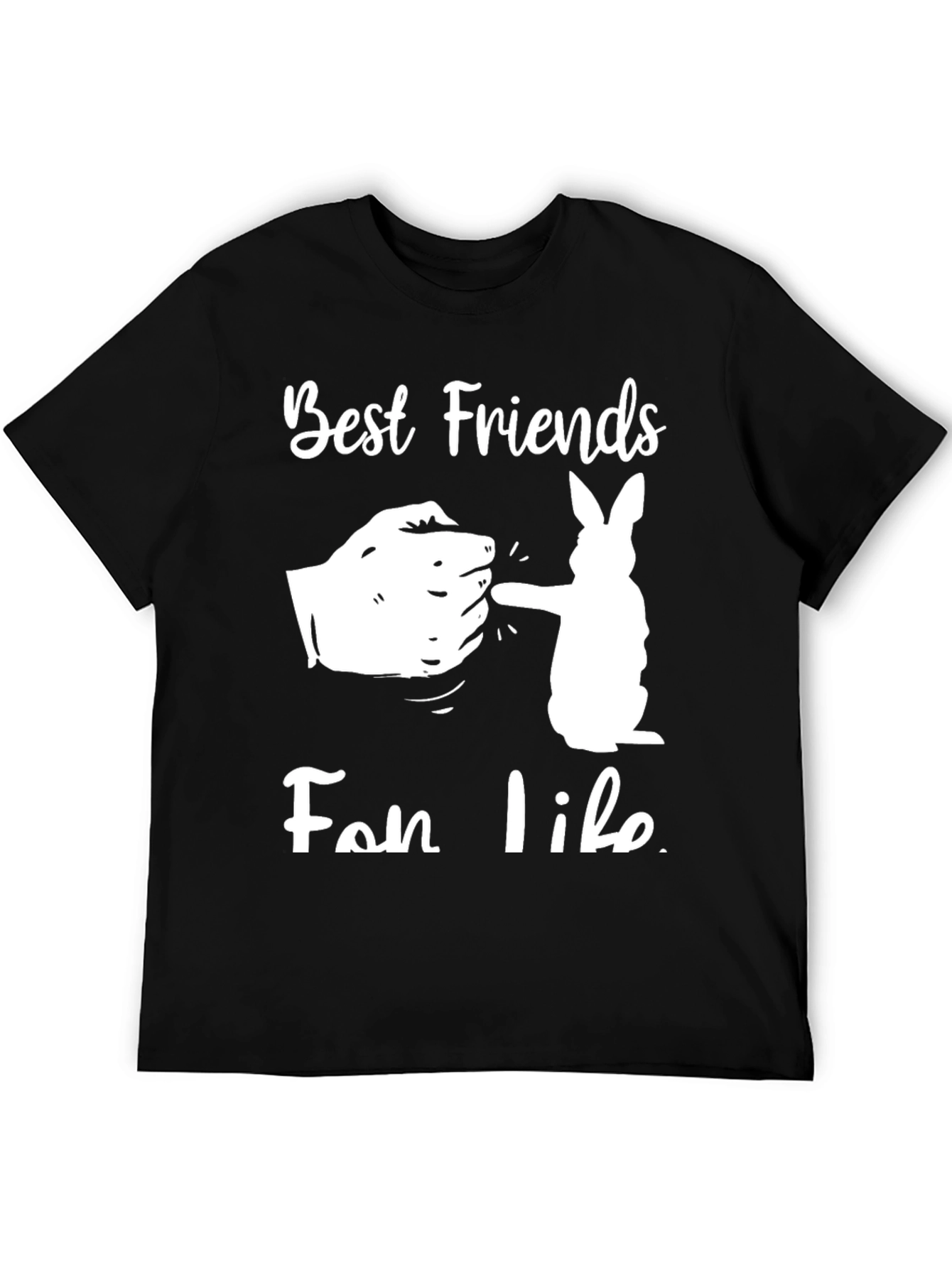 Best Friends Fist Bump T-Shirt - Black