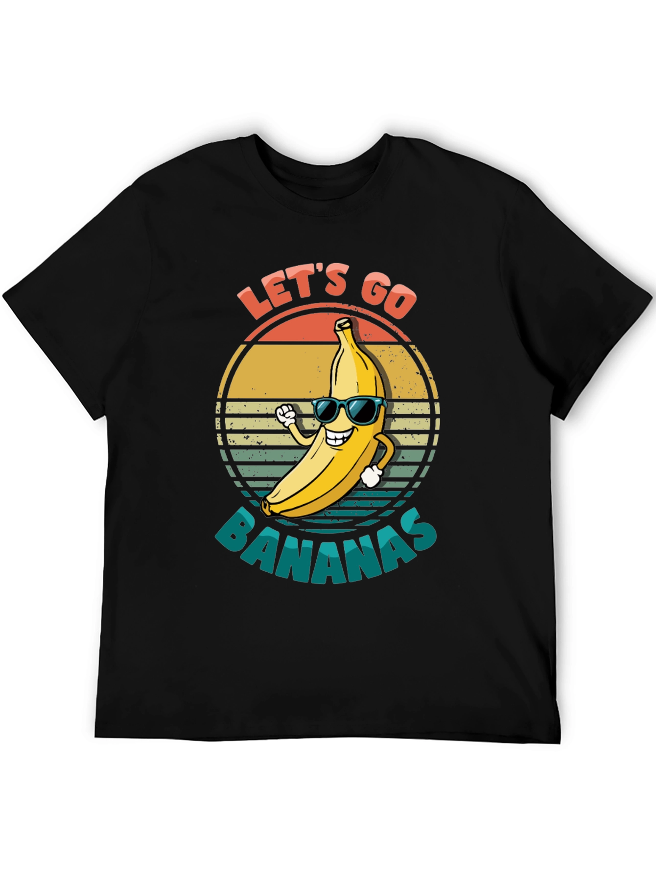 Lets Go Bananas Black Graphic Tee