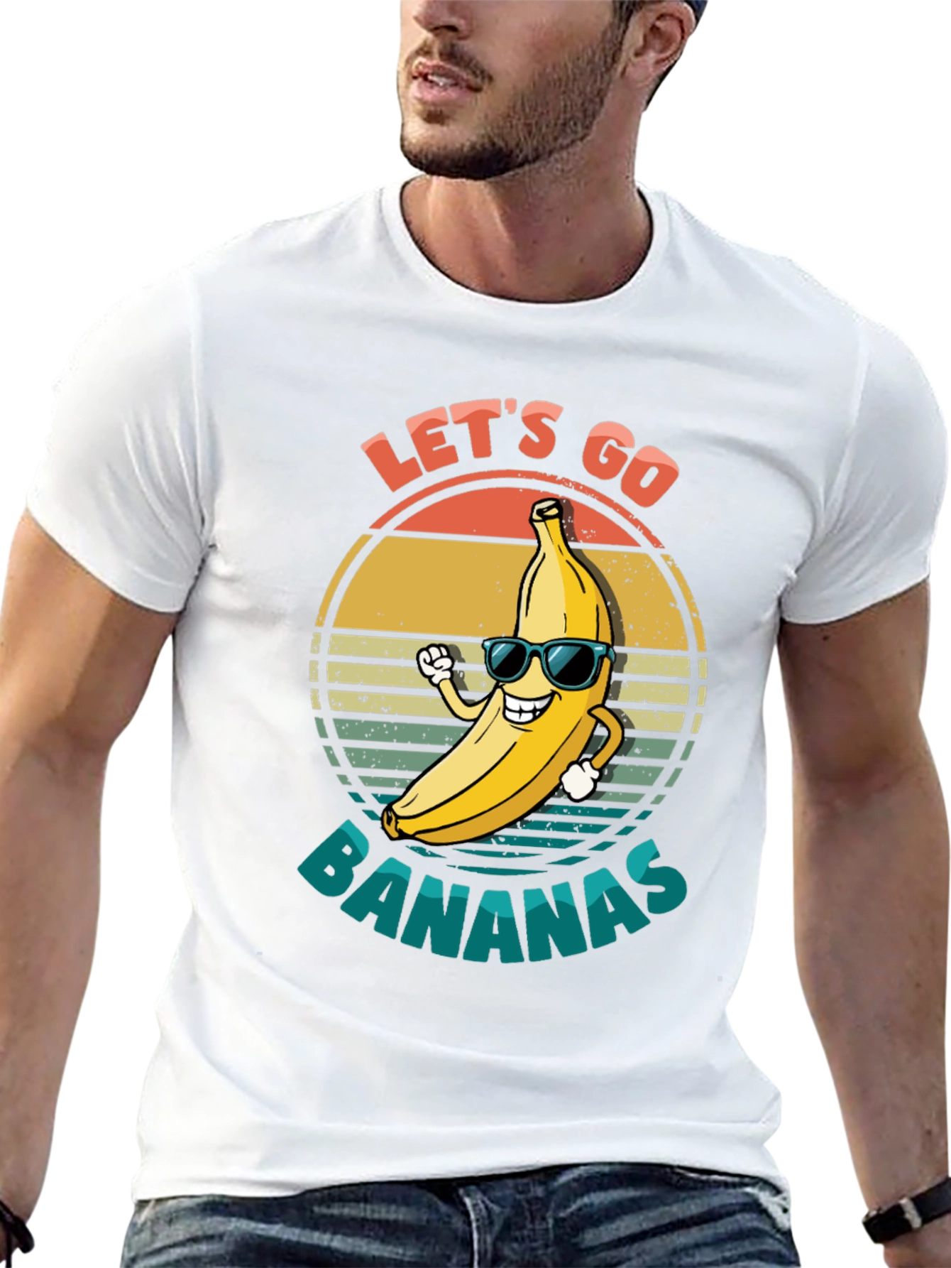 Lets Go Bananas Black Graphic Tee