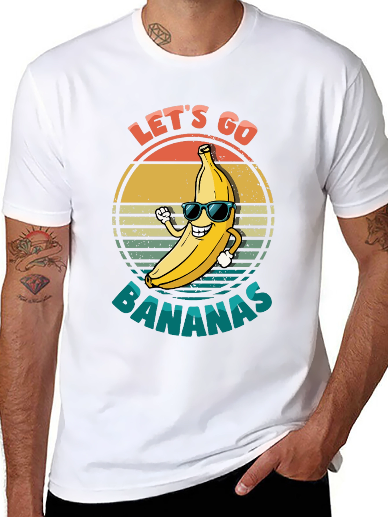 Lets Go Bananas Black Graphic Tee